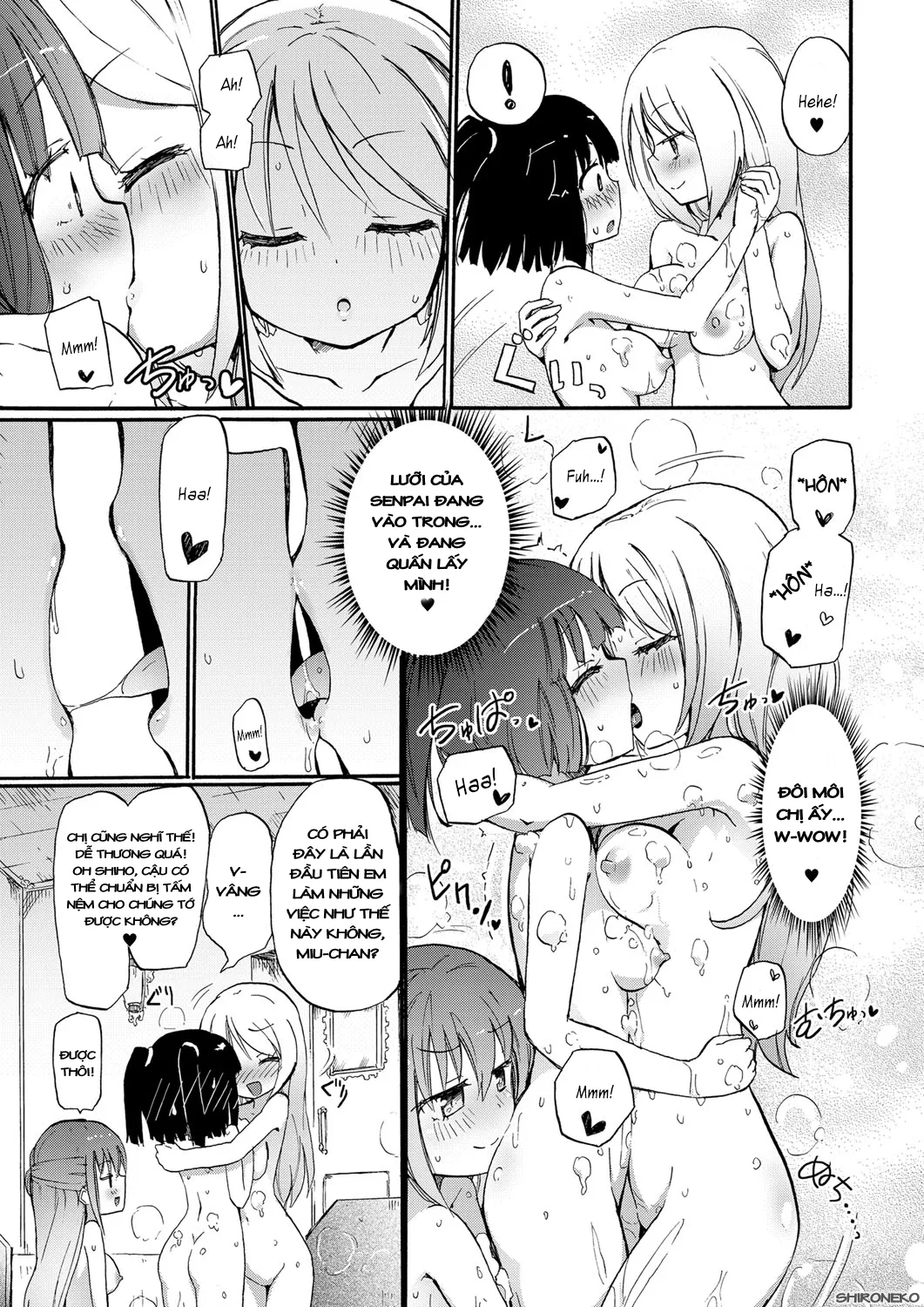 HentaiVN.net - Ảnh 6 - Chichi Yuri Girls [ちちゆりガールズ] - Ngoại truyện 1 - Câu lạc bộ xà bông bí mật của Học viện Momoyuri (Chap 1)
