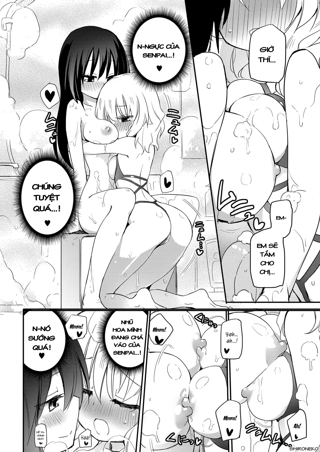 HentaiVN.net - Ảnh 7 - Chichi Yuri Girls [ちちゆりガールズ] - Ngoại truyện 2 - Câu lạc bộ xà bông bí mật của Học viện Momoyuri (Chap 2-End)