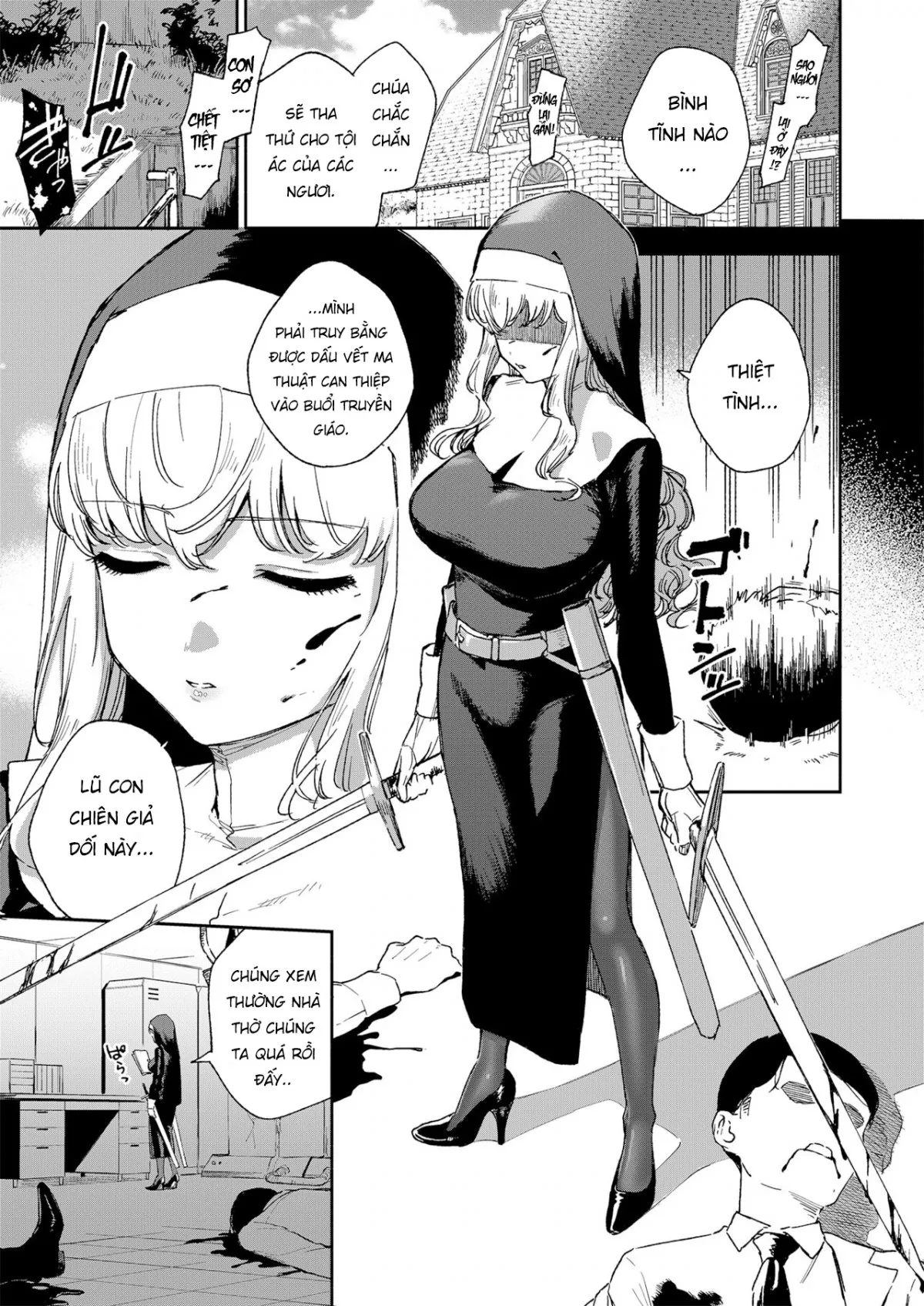 HentaiVN.net - Ảnh 3 - Đam mê của sơ Margaret [Sister Margaret no Junan | The Passion Of Sister Margaret] - Oneshot