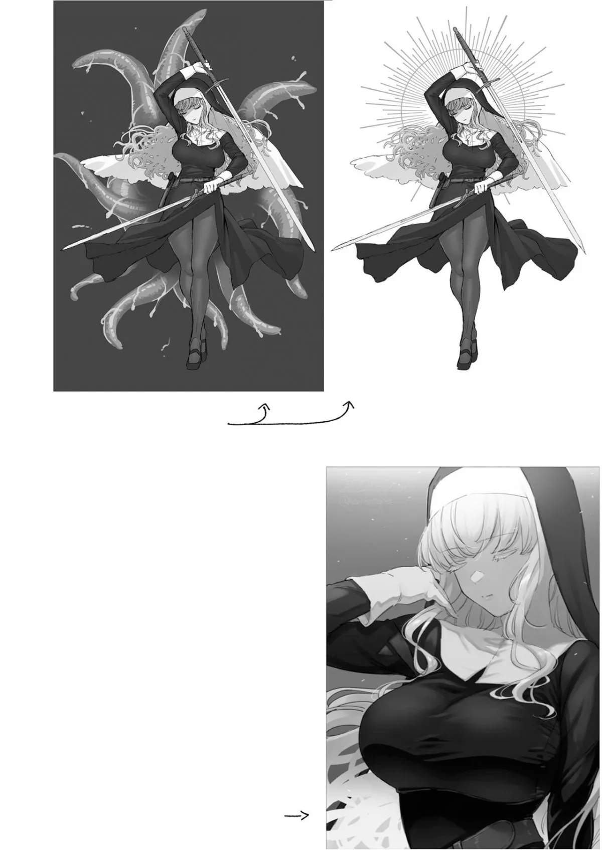 HentaiVN.net - Ảnh 67 - Đam mê của sơ Margaret [Sister Margaret no Junan | The Passion Of Sister Margaret] - Oneshot
