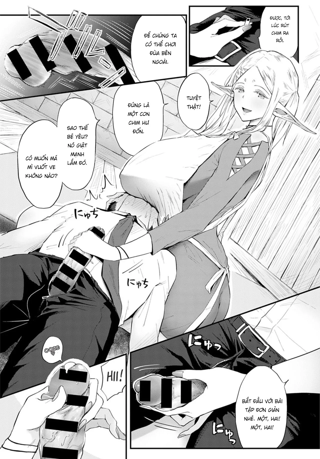 HentaiVN.net - Ảnh 11 - Công ơn giải toả căng thẳng của hai chị Elf [Elf no Babubabu Refle ; エルフのばぶばぶリフレ] - Oneshot