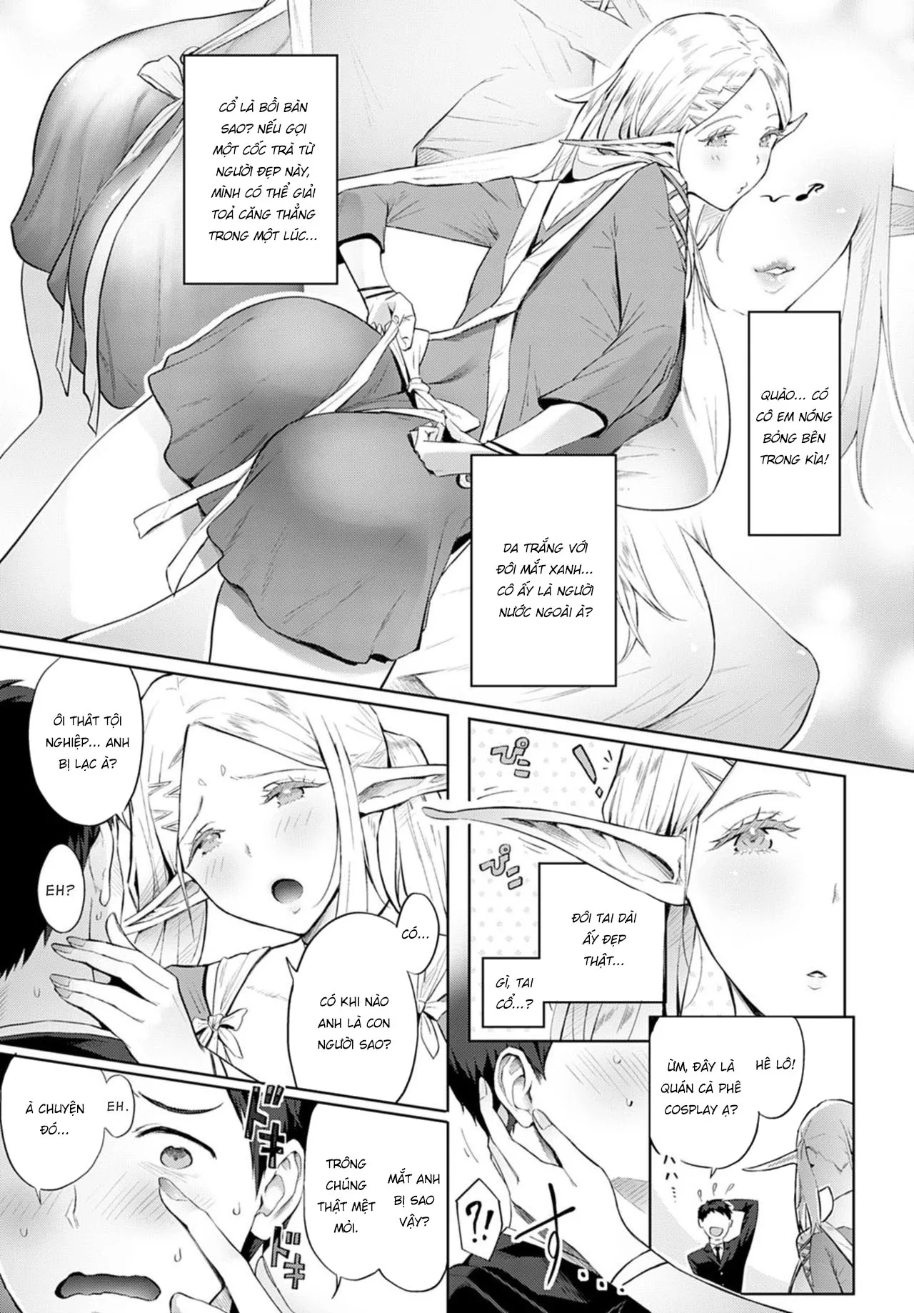 HentaiVN.net - Ảnh 5 - Công ơn giải toả căng thẳng của hai chị Elf [Elf no Babubabu Refle ; エルフのばぶばぶリフレ] - Oneshot