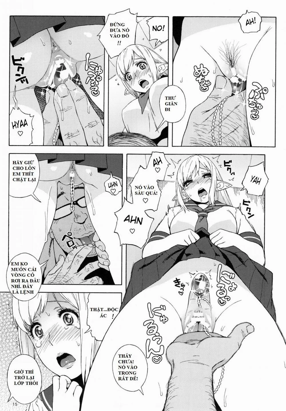 HentaiVN.net - Ảnh 11 - Tenkousei JK Elf 2 -Kegasareta Konyaku no Akashi - Oneshot