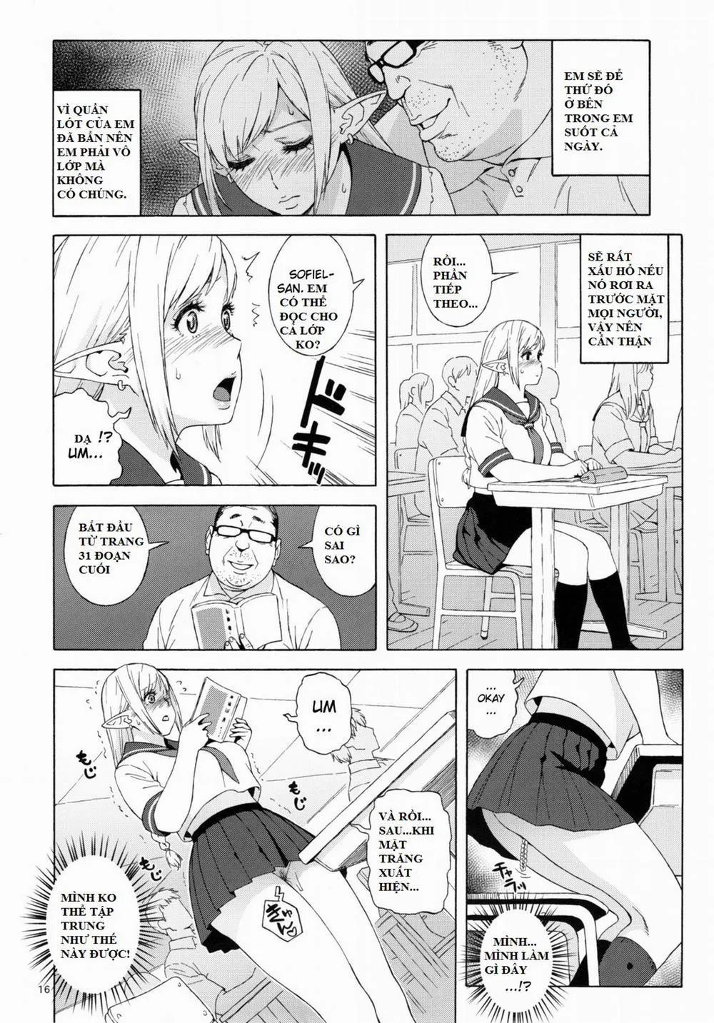 HentaiVN.net - Ảnh 12 - Tenkousei JK Elf 2 -Kegasareta Konyaku no Akashi - Oneshot