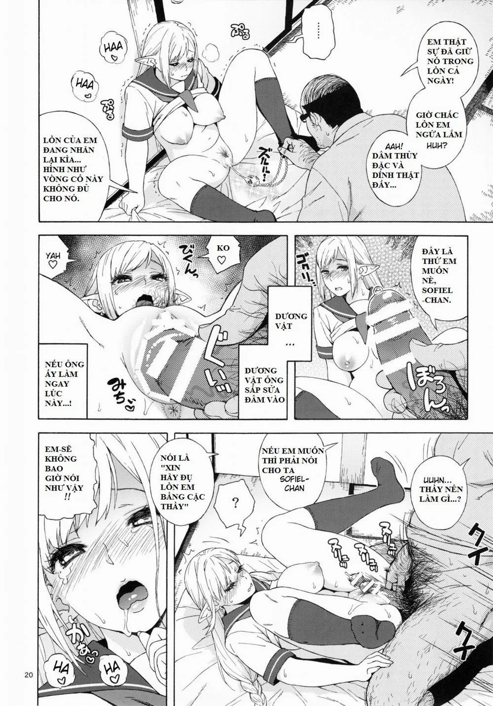 HentaiVN.net - Ảnh 16 - Tenkousei JK Elf 2 -Kegasareta Konyaku no Akashi - Oneshot