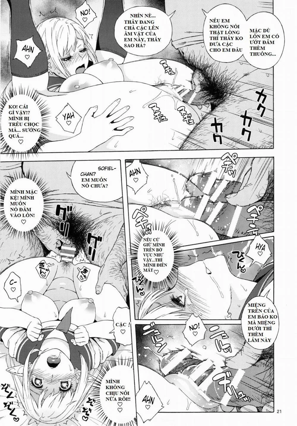 HentaiVN.net - Ảnh 17 - Tenkousei JK Elf 2 -Kegasareta Konyaku no Akashi - Oneshot