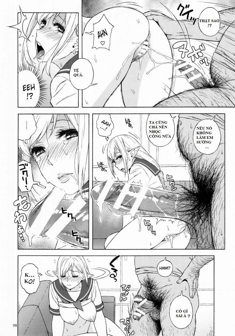 HentaiVN.net - Ảnh 4 - Tenkousei JK Elf 2 -Kegasareta Konyaku no Akashi - Oneshot