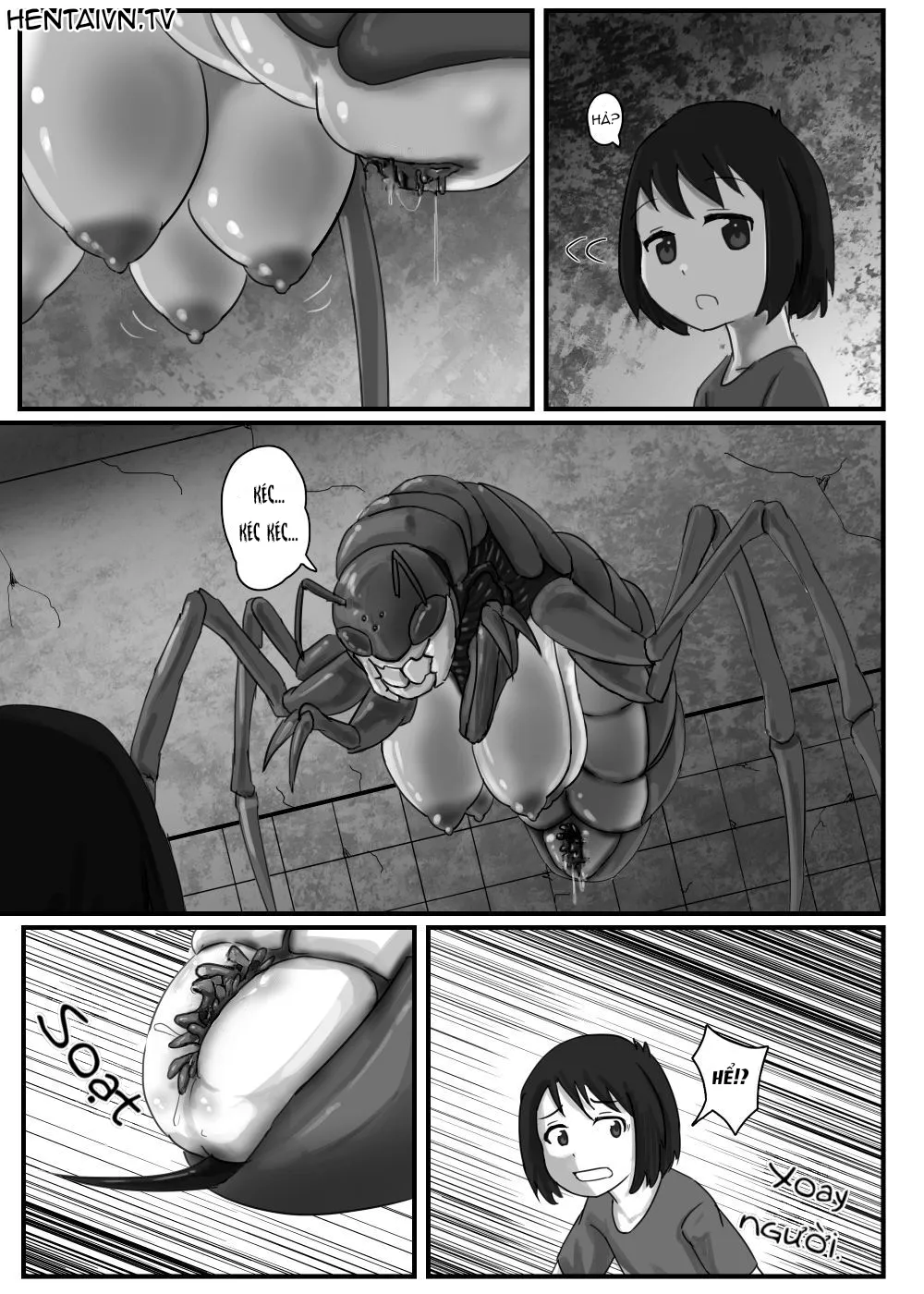 HentaiVN.net - Ảnh 5 - Lạc lối vào ổ bọ khổng lồ [Kyodai Mushi no Kouhai-jou] - Oneshot