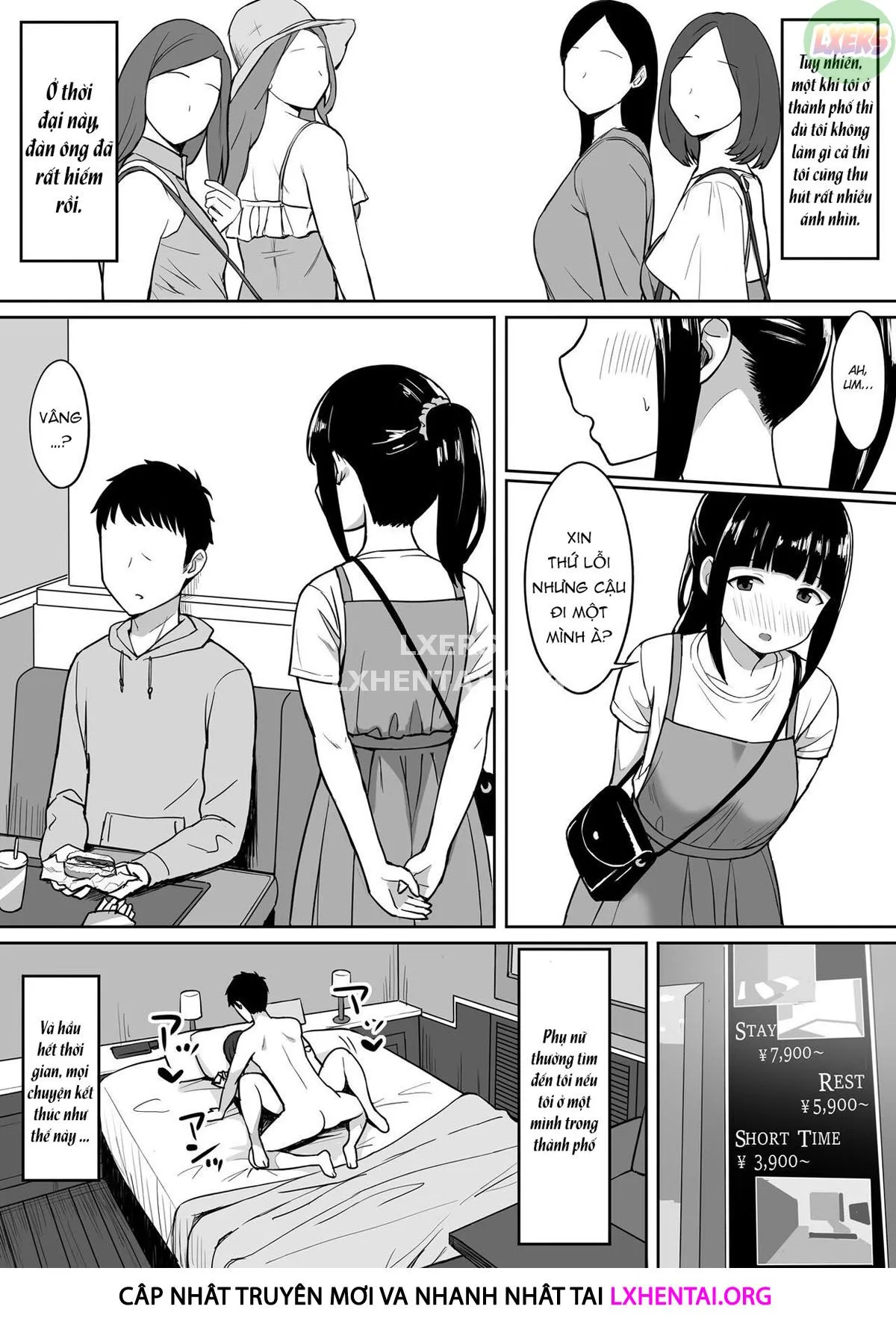 HentaiVN.net - Ảnh 3 - Otoko no Kazu ga 10-bun no 1 ni Natta Sekai de Shitai Houdai [男の数が10分の1になった世界でシたい放題] - Chap 2 - [END]
