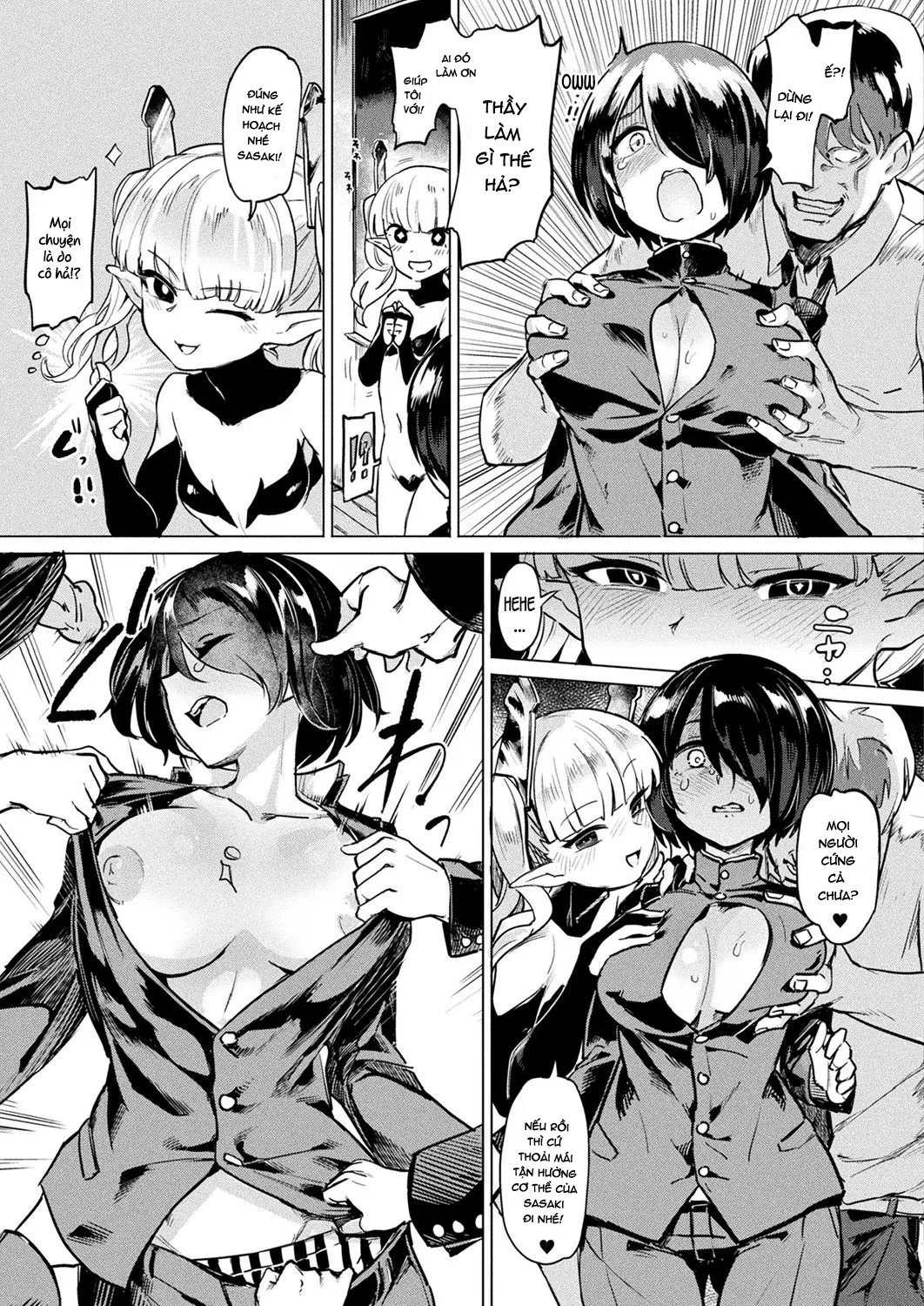 HentaiVN.net - Ảnh 6 - TS Rinkan Sakusei Zenpen [Gender Bender Gangbang Sperm Milking] - Oneshot