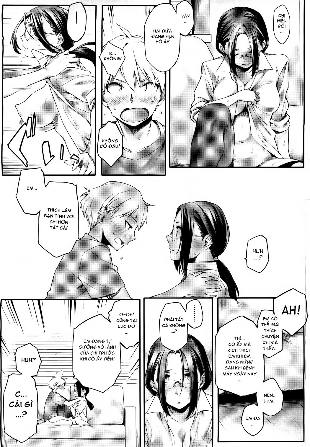 HentaiVN.net - Ảnh 9 - Younger Boyfriend [Toshishita Kareshi.] - Chap 4