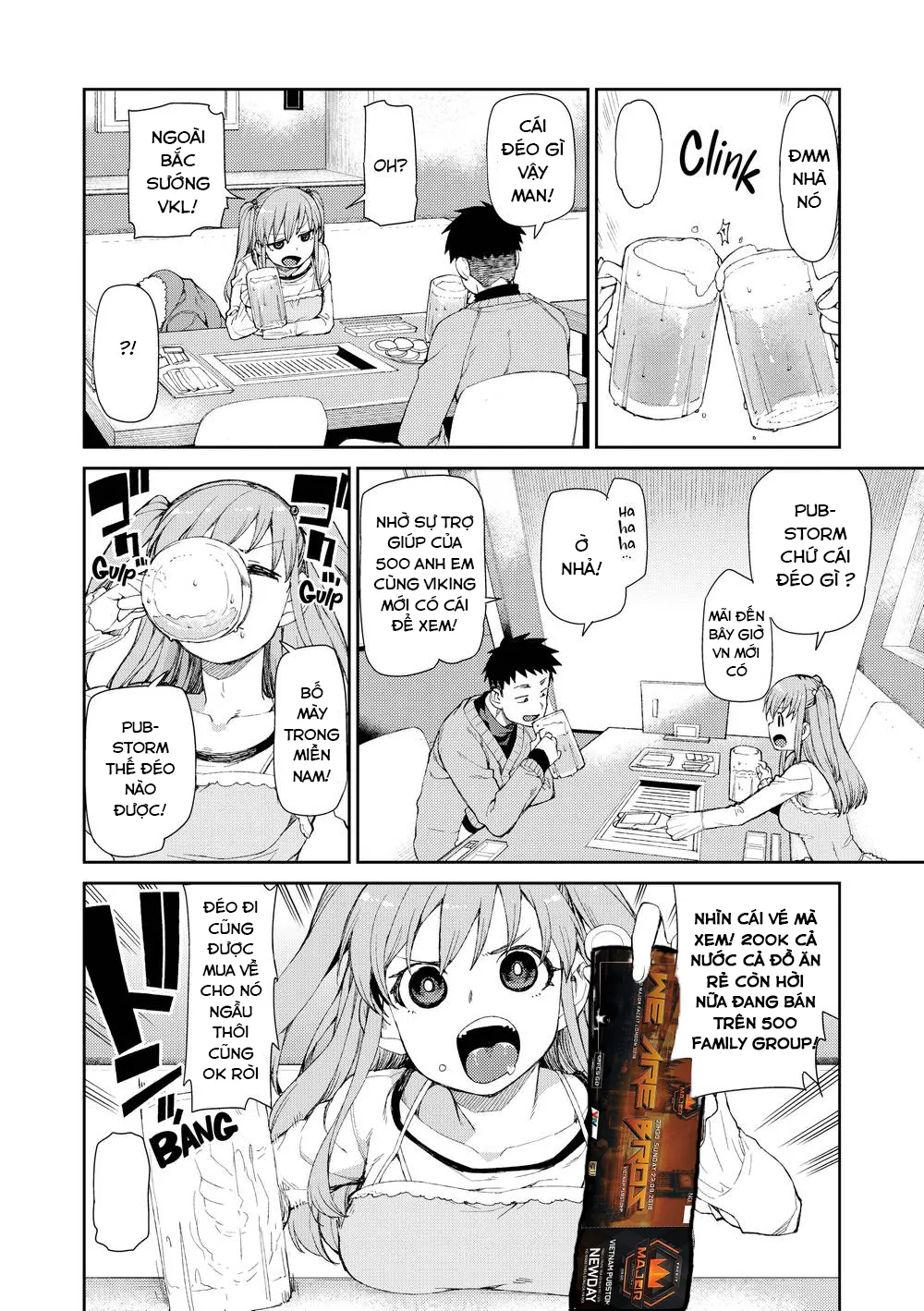 HentaiVN.net - Ảnh 25 - You'll be crazy about me! [Anh sẽ phát điên lên vì em!] - Chap 8 : Tipsy dead Drunk self-Intoxication (END)