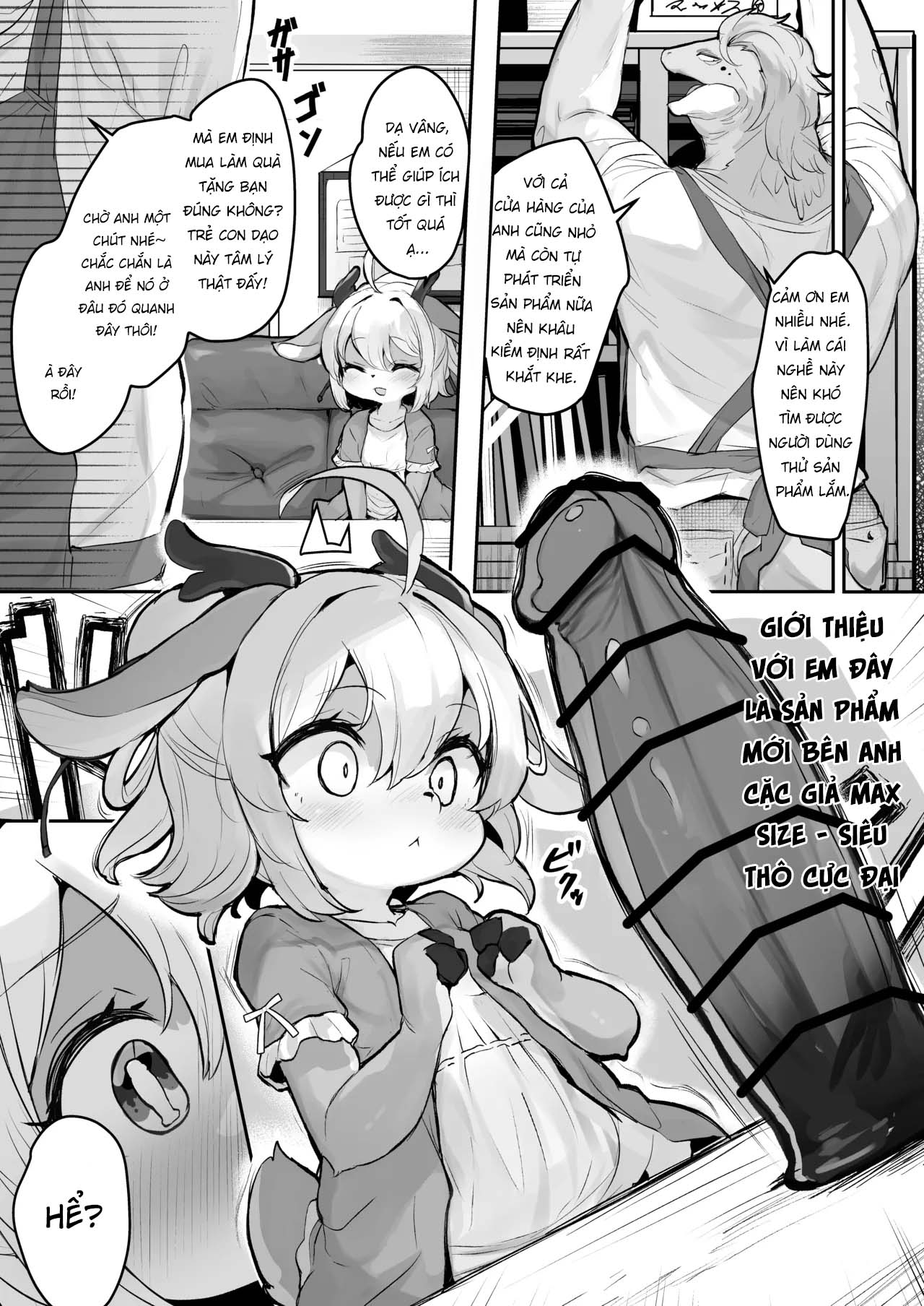 HentaiVN.net - Ảnh 3 - Majime na Kemo Loli Ruu-chan ga Ecchi na Omise de Hataraku Wake ga Nai! - Oneshot