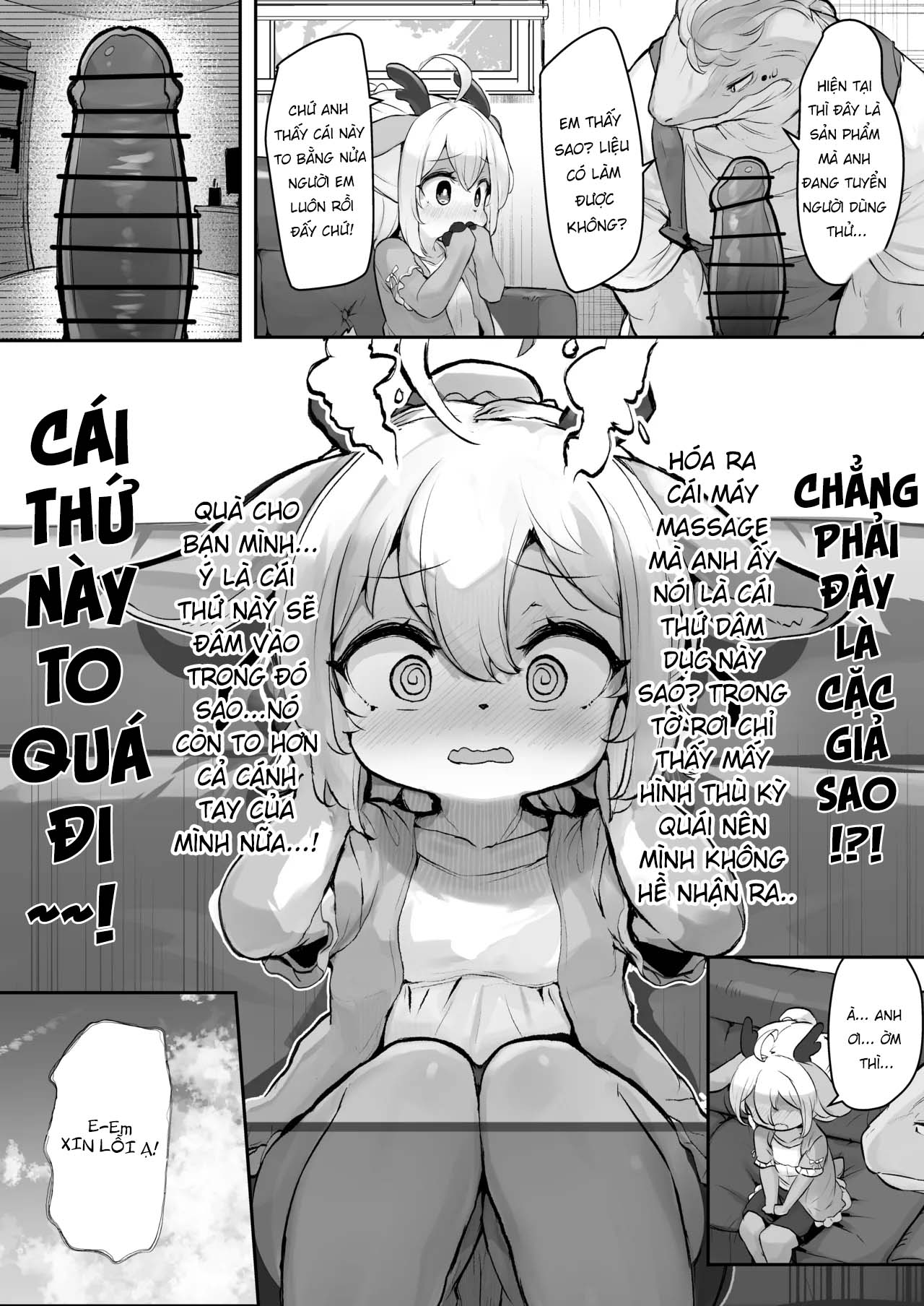 HentaiVN.net - Ảnh 4 - Majime na Kemo Loli Ruu-chan ga Ecchi na Omise de Hataraku Wake ga Nai! - Oneshot