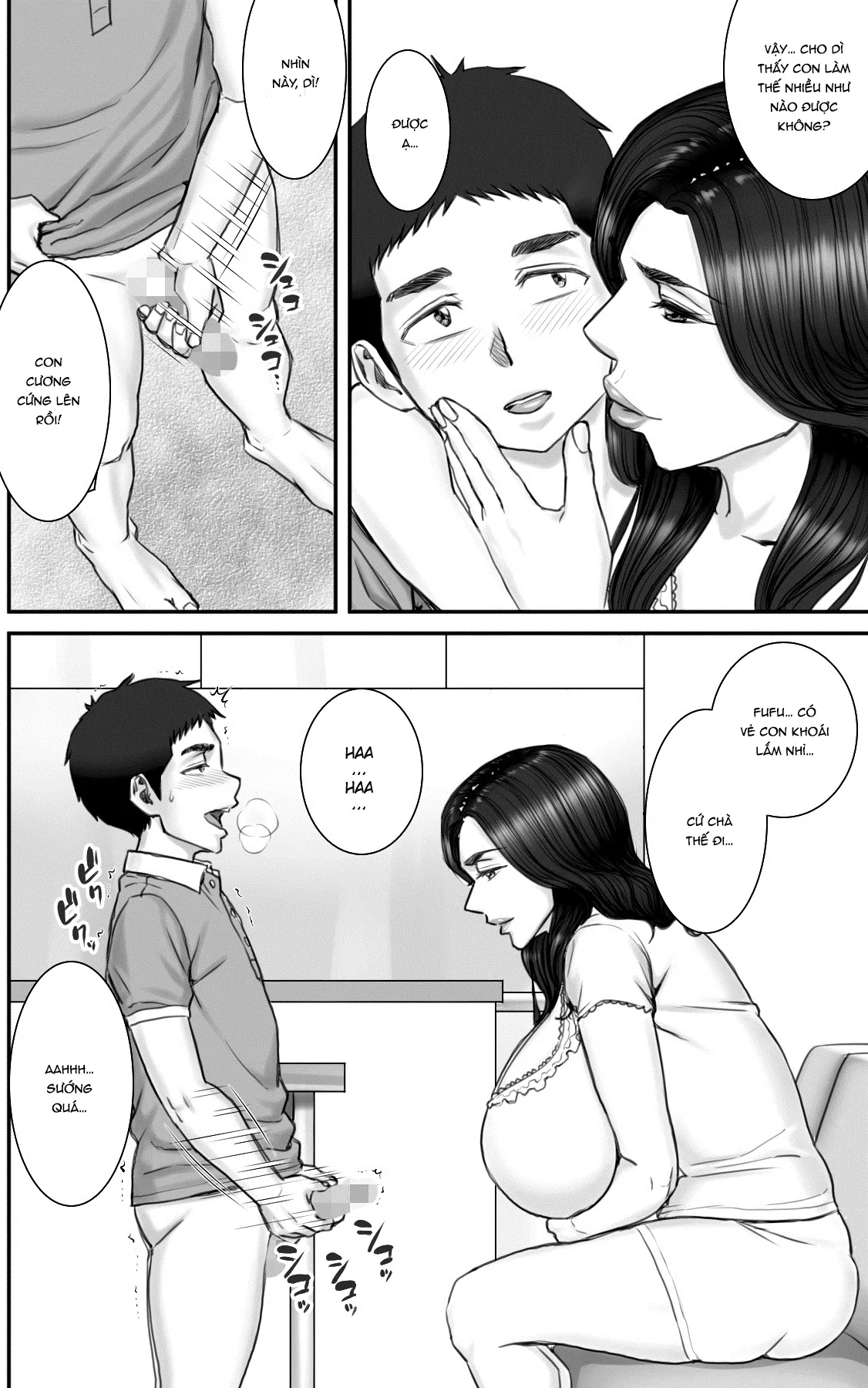 HentaiVN.net - Ảnh 16 - Mùa của dục vọng [A summer vacation in which I have nonstop sex with my aunt; Shinseki no Oba-chan to Sex Shimakuru Natsuyasumi] - Phần 1