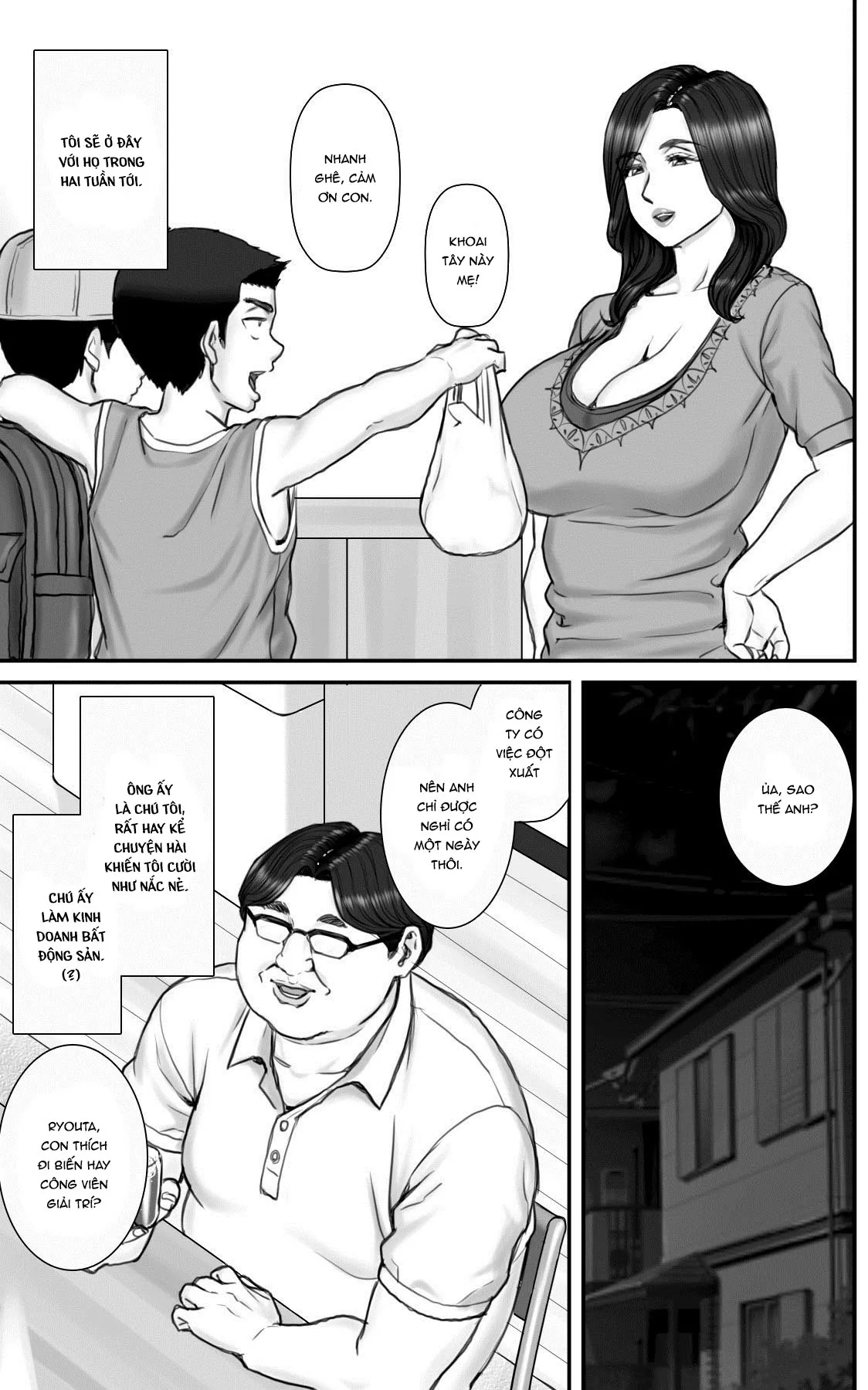 HentaiVN.net - Ảnh 5 - Mùa của dục vọng [A summer vacation in which I have nonstop sex with my aunt; Shinseki no Oba-chan to Sex Shimakuru Natsuyasumi] - Phần 1