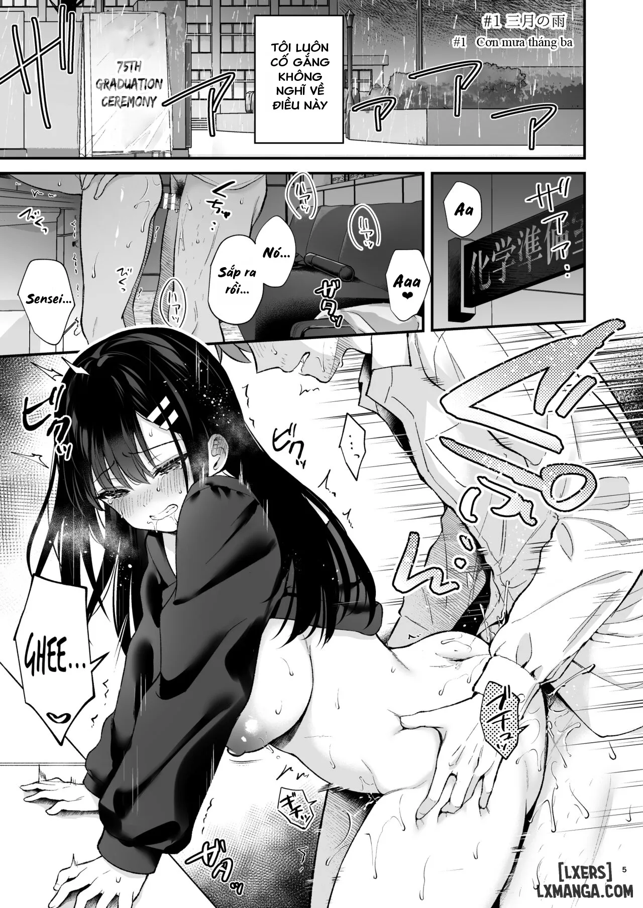 HentaiVN.net - Ảnh 7 - Sensei x Học sinh - Chương 1 - Cơn mưa tháng 3