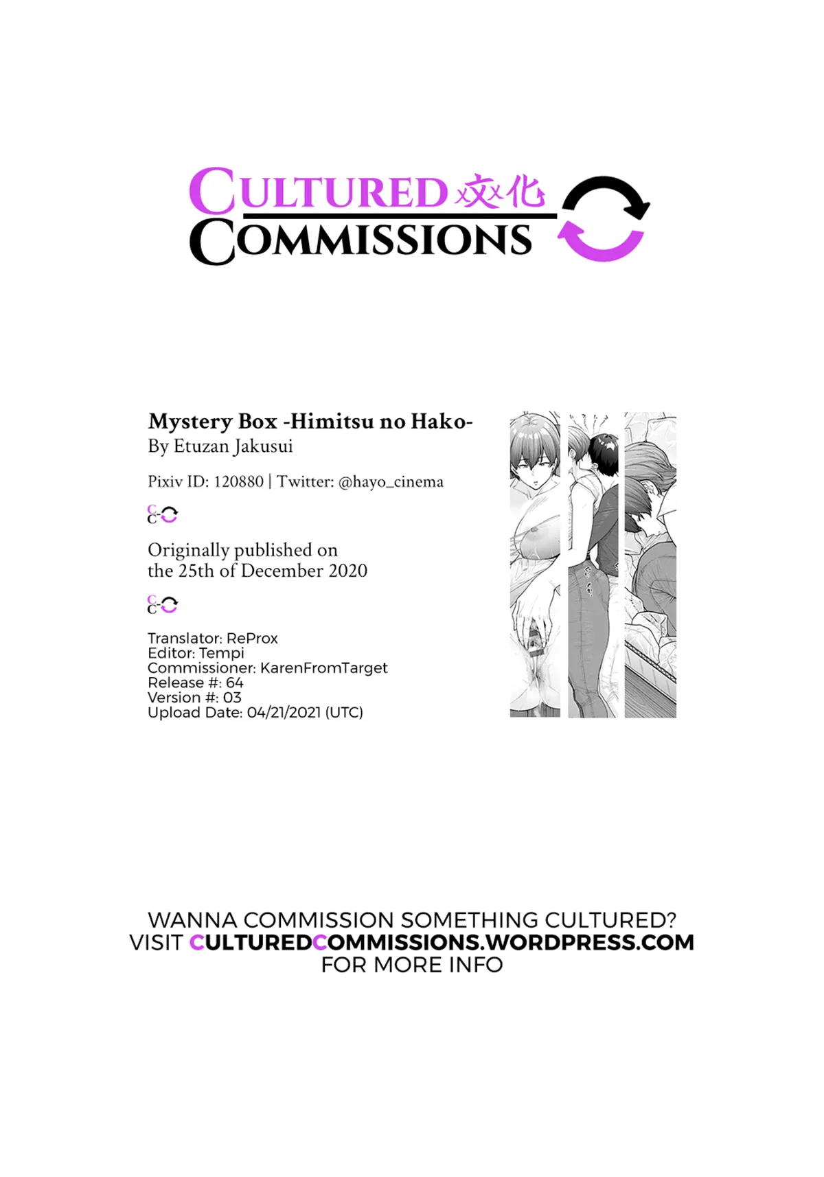 HentaiVN.net - Ảnh 34 - Anh Chàng May Mắn Lum Được Cô Gái Dú Bò Xinh Đẹp~ [Mystery Box; Himitsu no Hako] - Decensored By Tmegane312