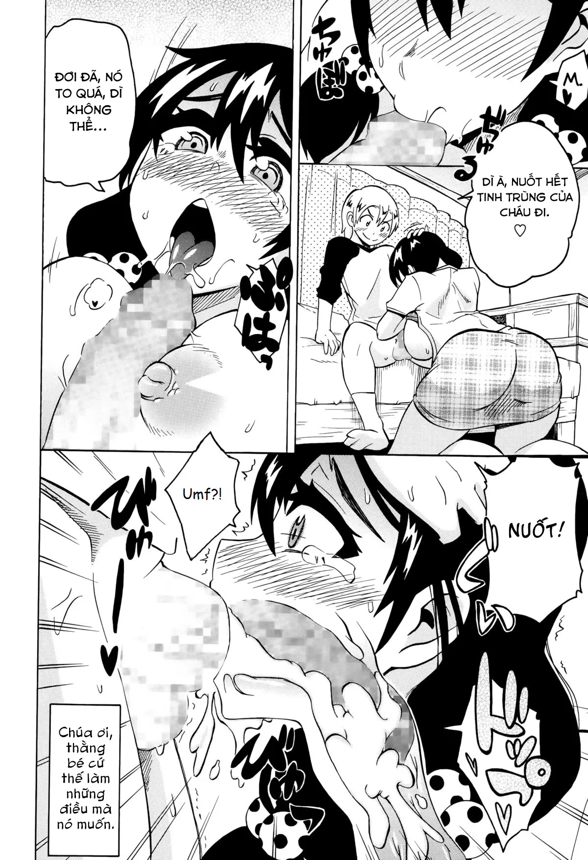 HentaiVN.net - Ảnh 15 - Bà mẹ thèm tình dụ dỗ con nít [Yokkyuufu Maman] - Oneshot