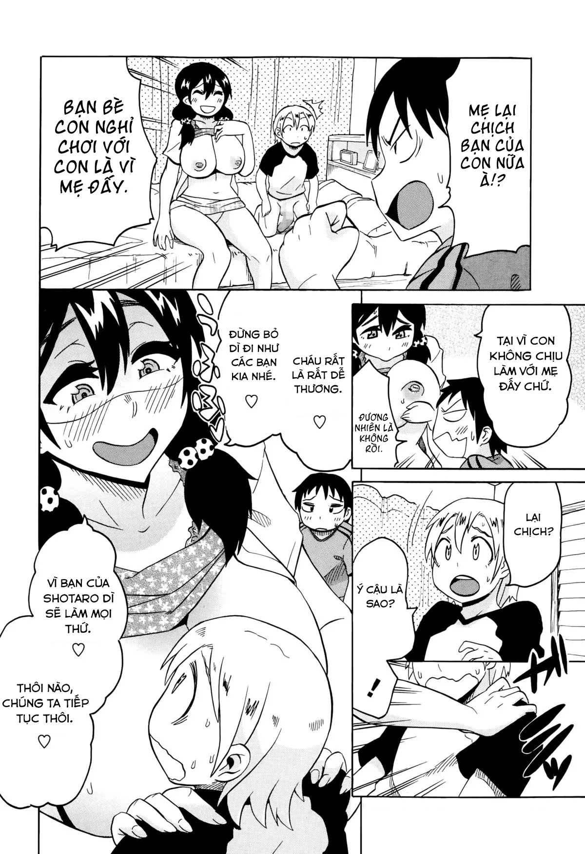 HentaiVN.net - Ảnh 21 - Bà mẹ thèm tình dụ dỗ con nít [Yokkyuufu Maman] - Oneshot