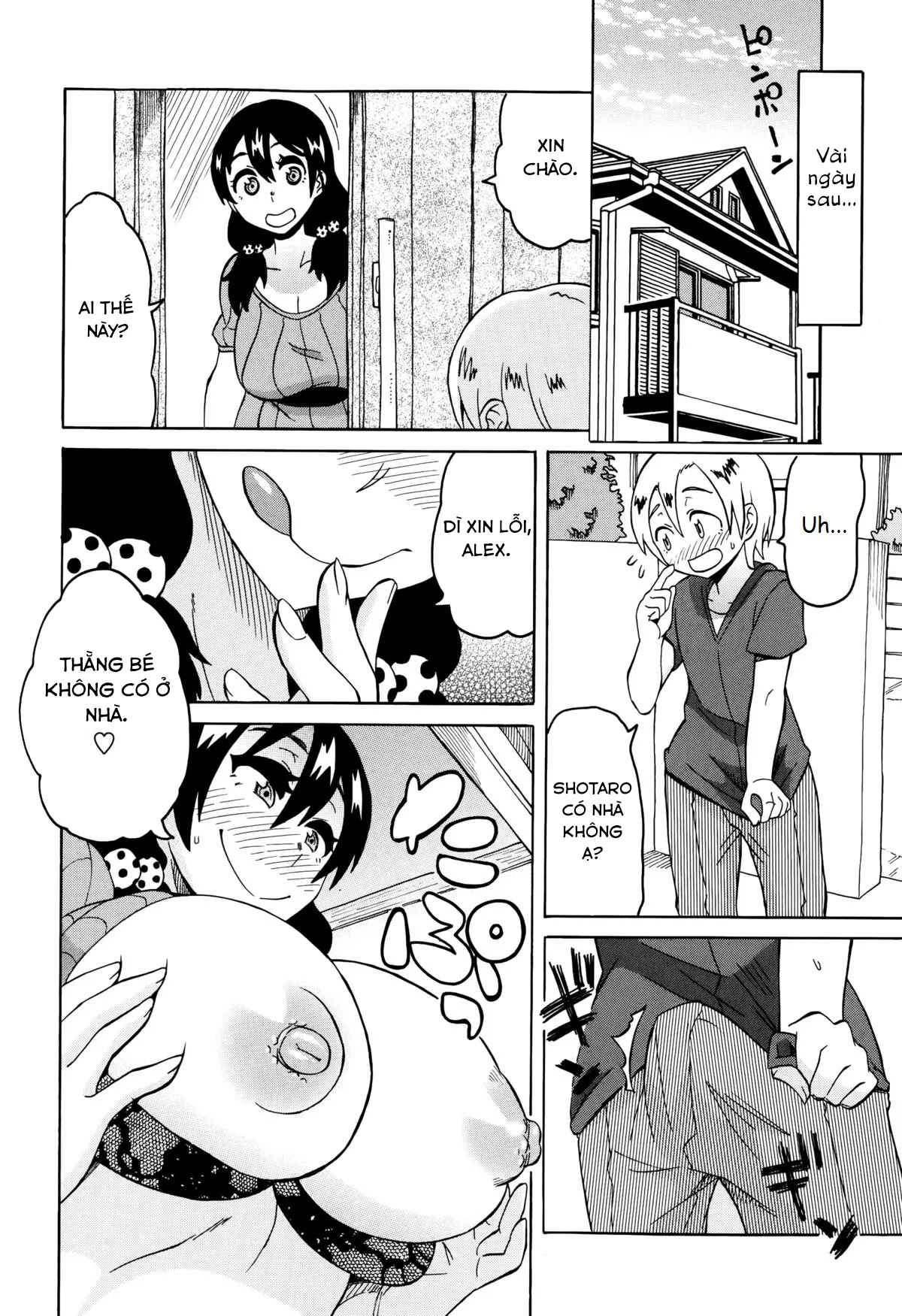 HentaiVN.net - Ảnh 9 - Bà mẹ thèm tình dụ dỗ con nít [Yokkyuufu Maman] - Oneshot