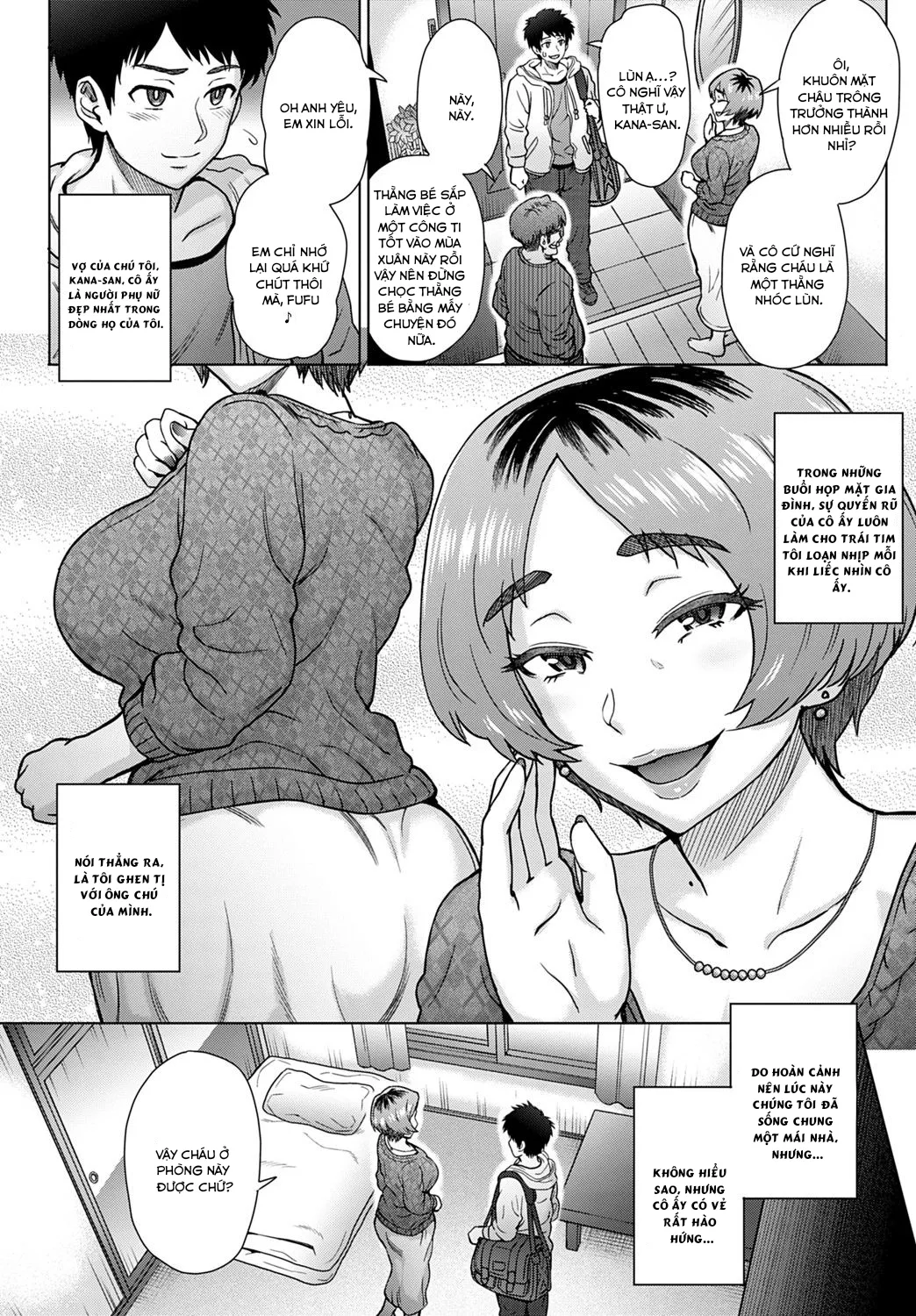HentaiVN.net - Ảnh 3 - Người vợ của chú tôi [Oji no Tsuma - the wife of my uncle] - Oneshot