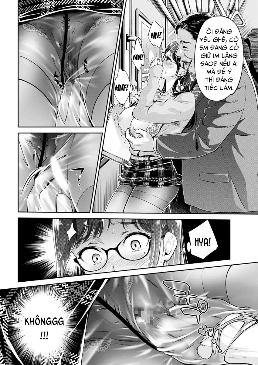 HentaiVN.net - Ảnh 6 - Hiếp dâm em gái có bộ ngực chà bá trên tàu điện [Jimi Megane de Kakure Kyonyuu JD no Aru Manin Densha de no Dekigoto; The Plain Glasses University Girl with Hidden Big Tits and her Encounter in a Certain Packed Train] - Oneshot Nhẹ Nhàng