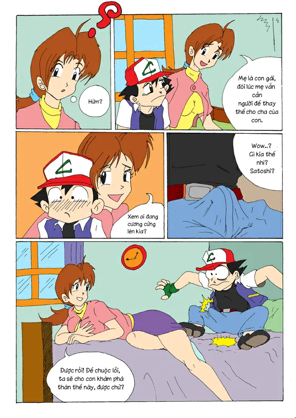HentaiVN.net - Ảnh 4 - Sự Sa Đọa Của Bà Delia Ketchum (Pokemon) [Pokemon Incest Comix] - Oneshot bay màu tuổi thơ :))