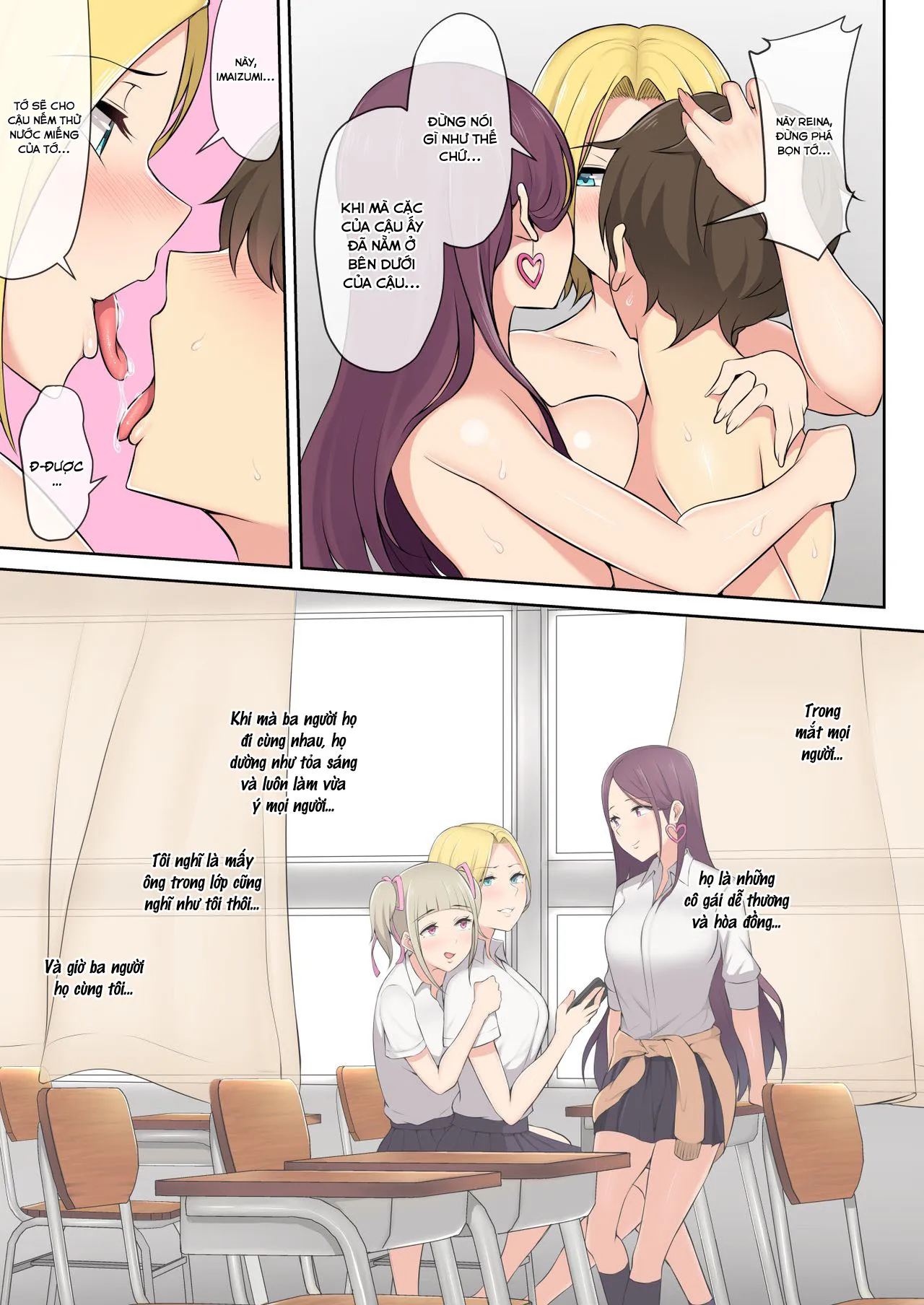 HentaiVN.net - Ảnh 36 - Nơi tụ hợp của các cô bạn gái cùng lớp phần 1 [今泉ん家はどうやらギャルの溜まり場になってるらしい;Imaizumin-chi wa Douyara Gal no Tamariba ni Natteru Rashii] - Ch. 1