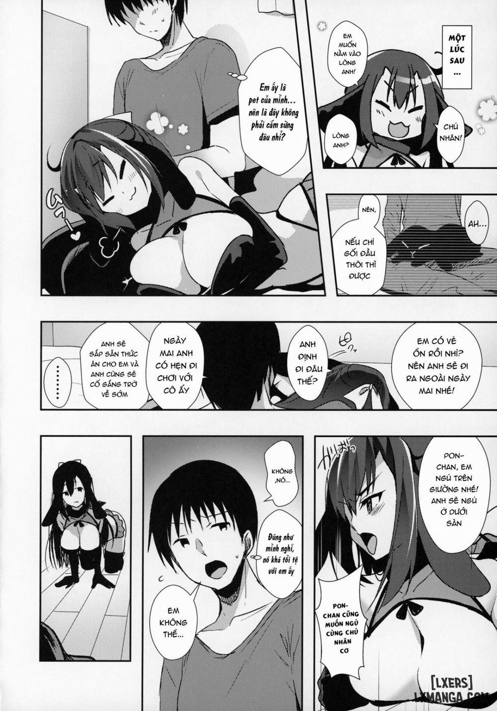 HentaiVN.net - Ảnh 11 - Có bạn gái phát, con pet của tôi trở thành succubus lúc nào không hay!! [Kanojo ga Dekitara Pet ga Yande Succubus ni Natta Hanashi] - Oneshot