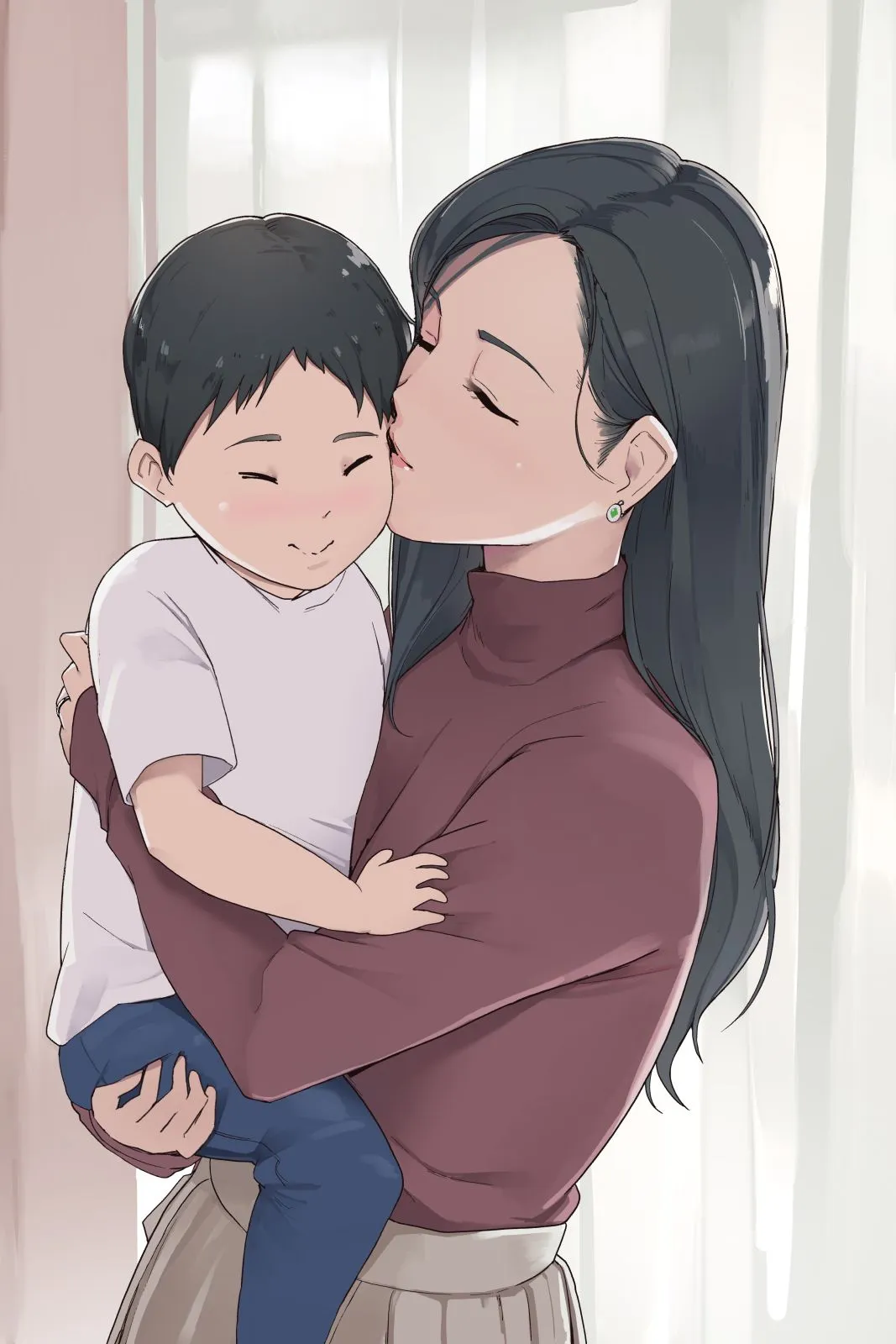 HentaiVN.net - Ảnh 3 - Haha no Kao to Onna no Kao o Tsukaiwakeru Mama no Ohanshi [母の顔と女の顔を使い分けるママのお話] - Oneshot