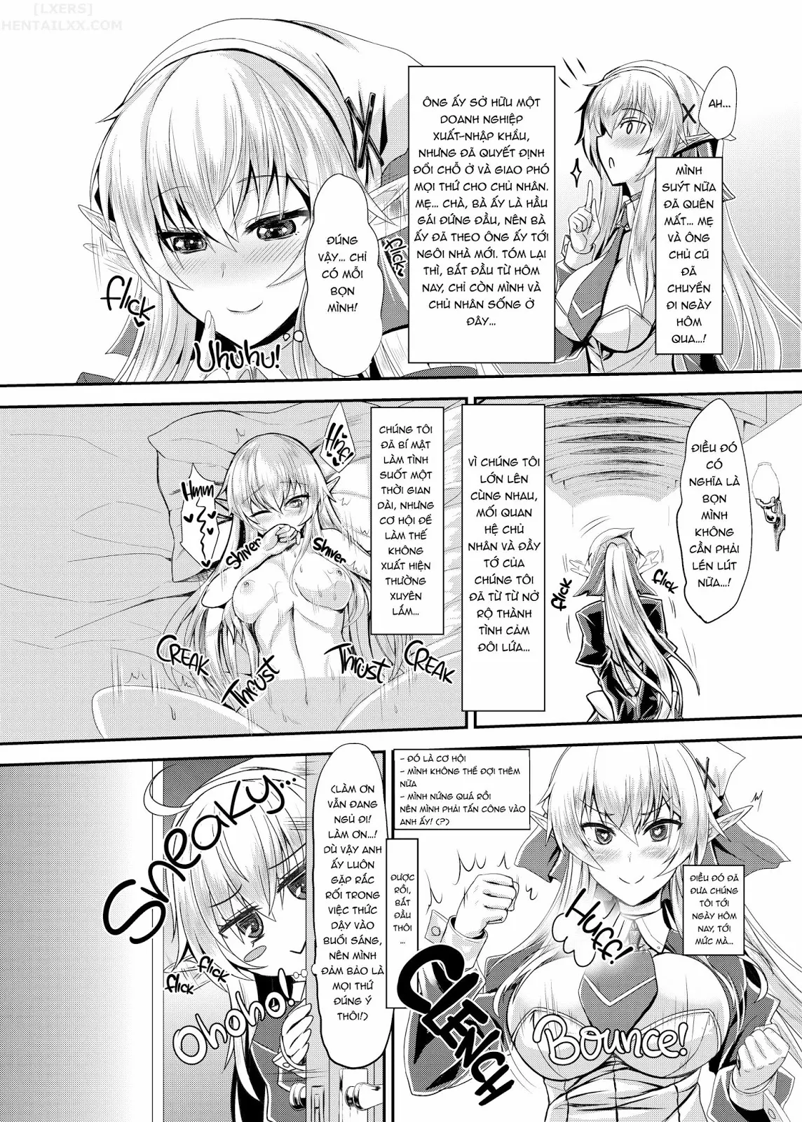 HentaiVN.net - Ảnh 10 - I Love You So, Young Master! - Chap 1 - I Want to Enjoy Wild Sex with My Elf Maid-