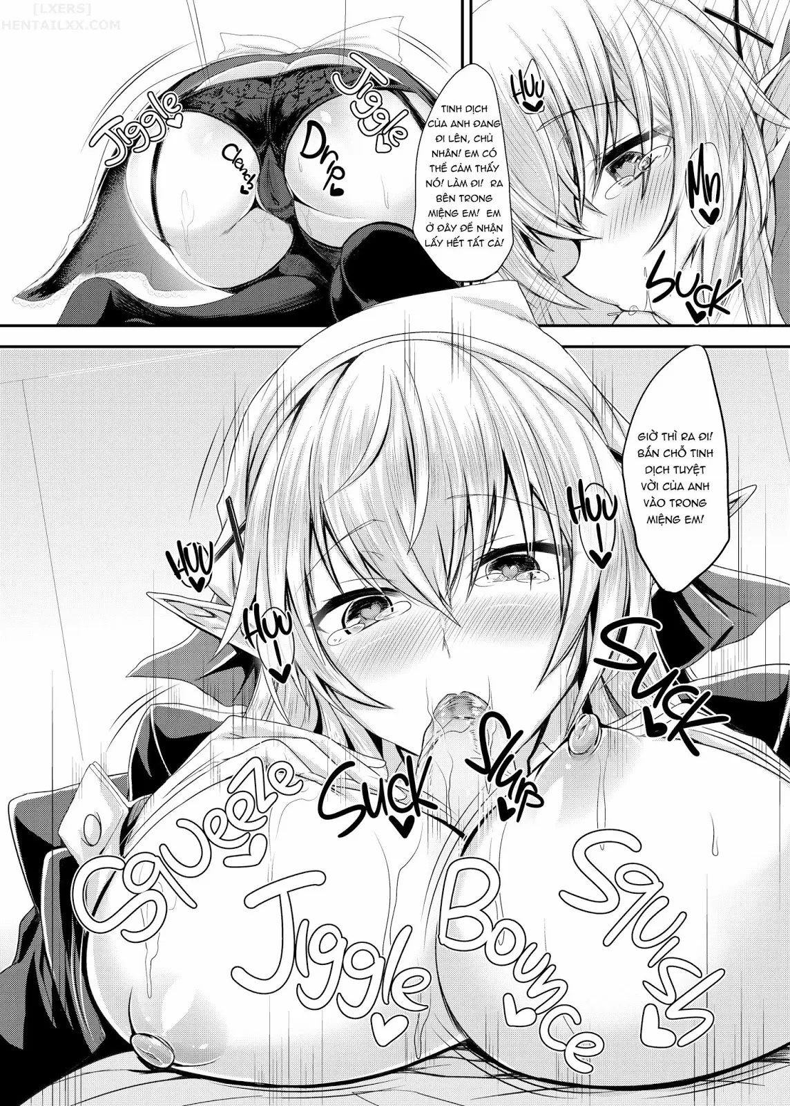 HentaiVN.net - Ảnh 14 - I Love You So, Young Master! - Chap 1 - I Want to Enjoy Wild Sex with My Elf Maid-