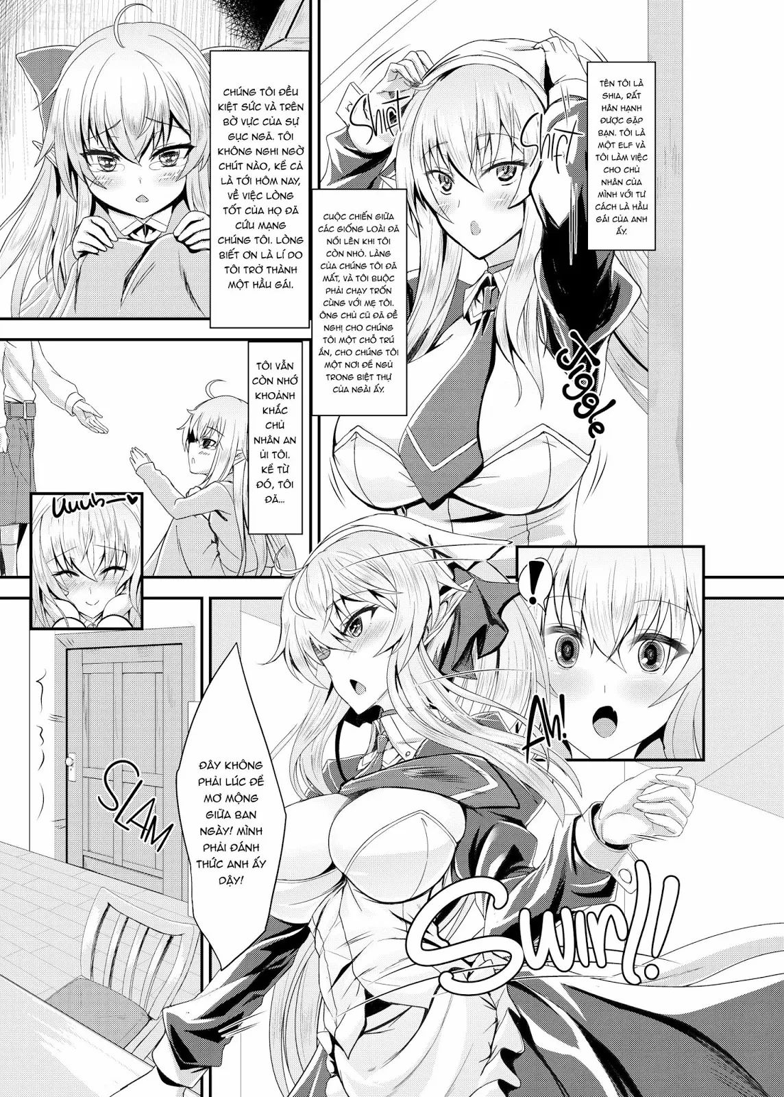 HentaiVN.net - Ảnh 9 - I Love You So, Young Master! - Chap 1 - I Want to Enjoy Wild Sex with My Elf Maid-