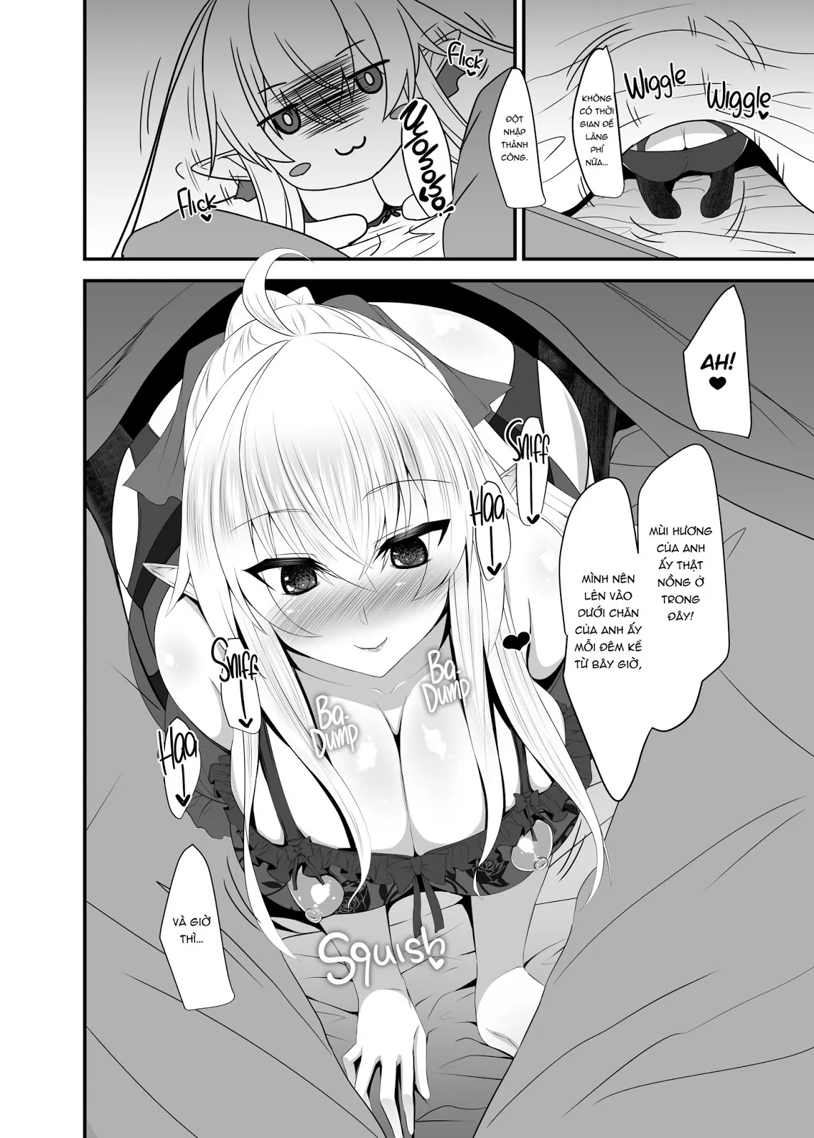 HentaiVN.net - Ảnh 12 - I Love You So, Young Master! - Chap 3 - I Want My Elf Maid to Sneak Into My Bed at Night with Sexy Lingerie-