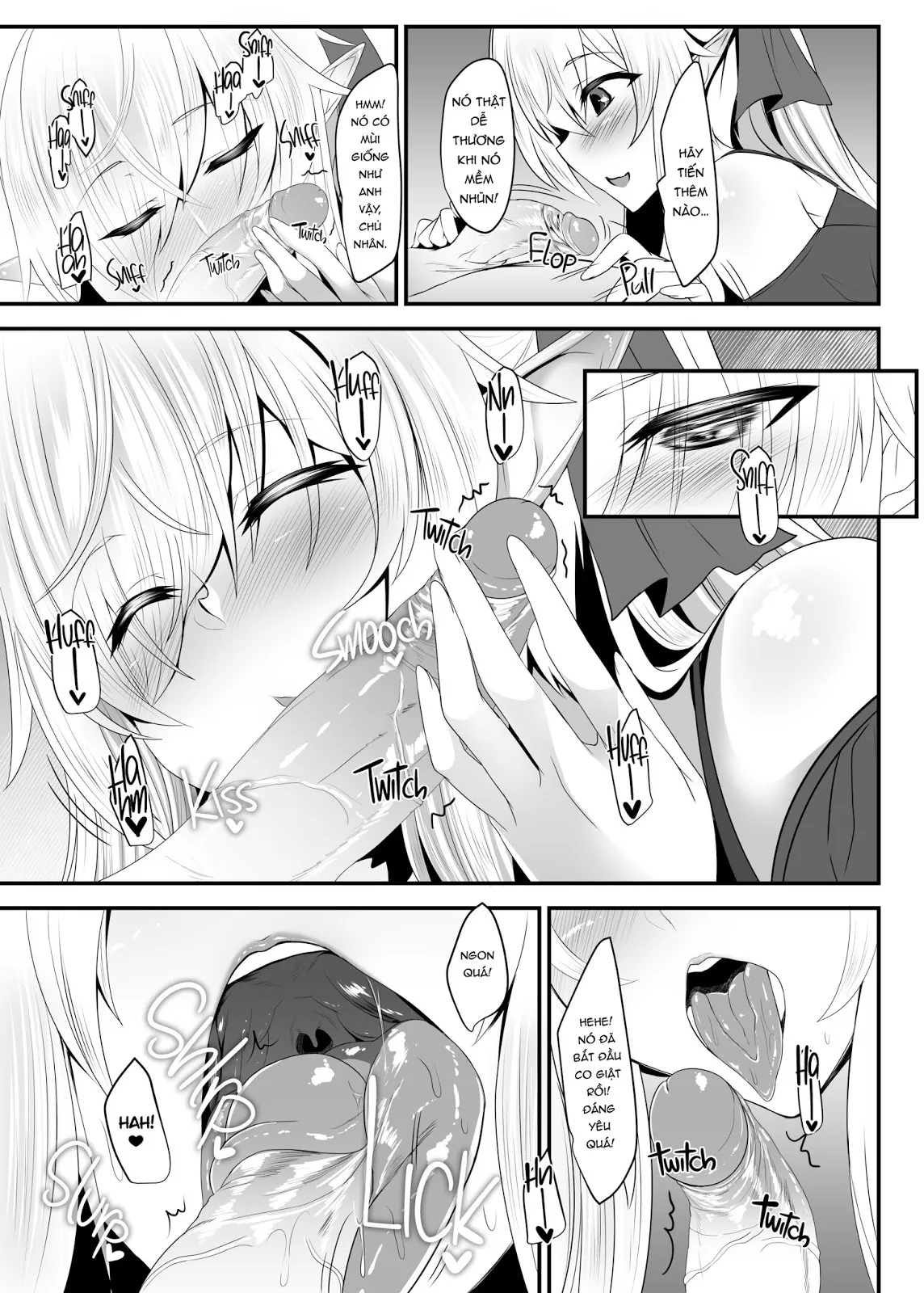 HentaiVN.net - Ảnh 13 - I Love You So, Young Master! - Chap 3 - I Want My Elf Maid to Sneak Into My Bed at Night with Sexy Lingerie-