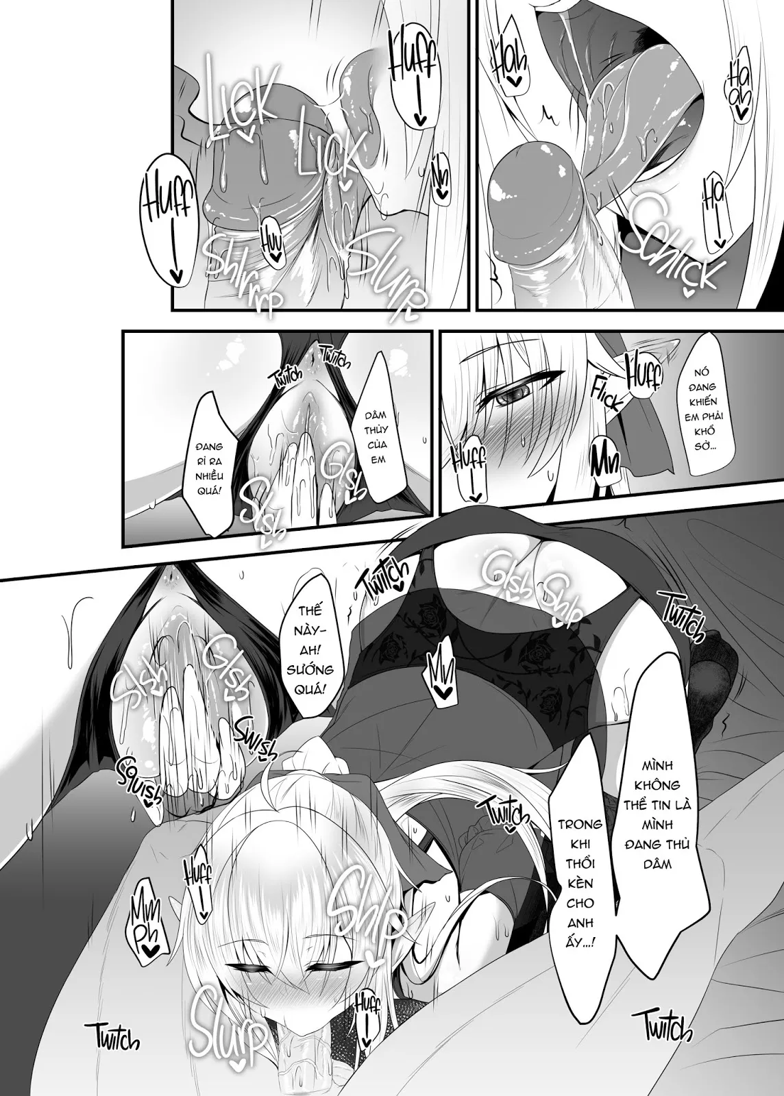 HentaiVN.net - Ảnh 14 - I Love You So, Young Master! - Chap 3 - I Want My Elf Maid to Sneak Into My Bed at Night with Sexy Lingerie-