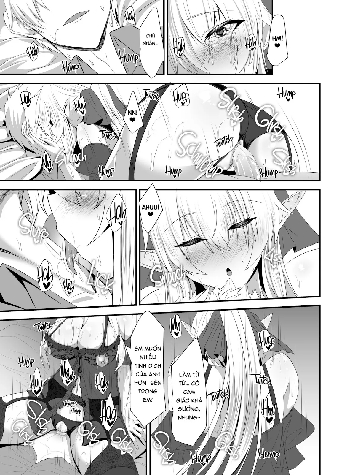 HentaiVN.net - Ảnh 21 - I Love You So, Young Master! - Chap 3 - I Want My Elf Maid to Sneak Into My Bed at Night with Sexy Lingerie-
