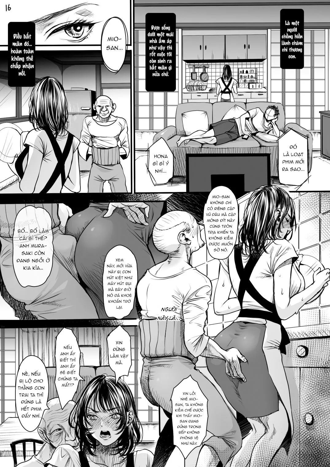 HentaiVN.net - Ảnh 16 - Bố chồng [Rourennhei] - Chap 1