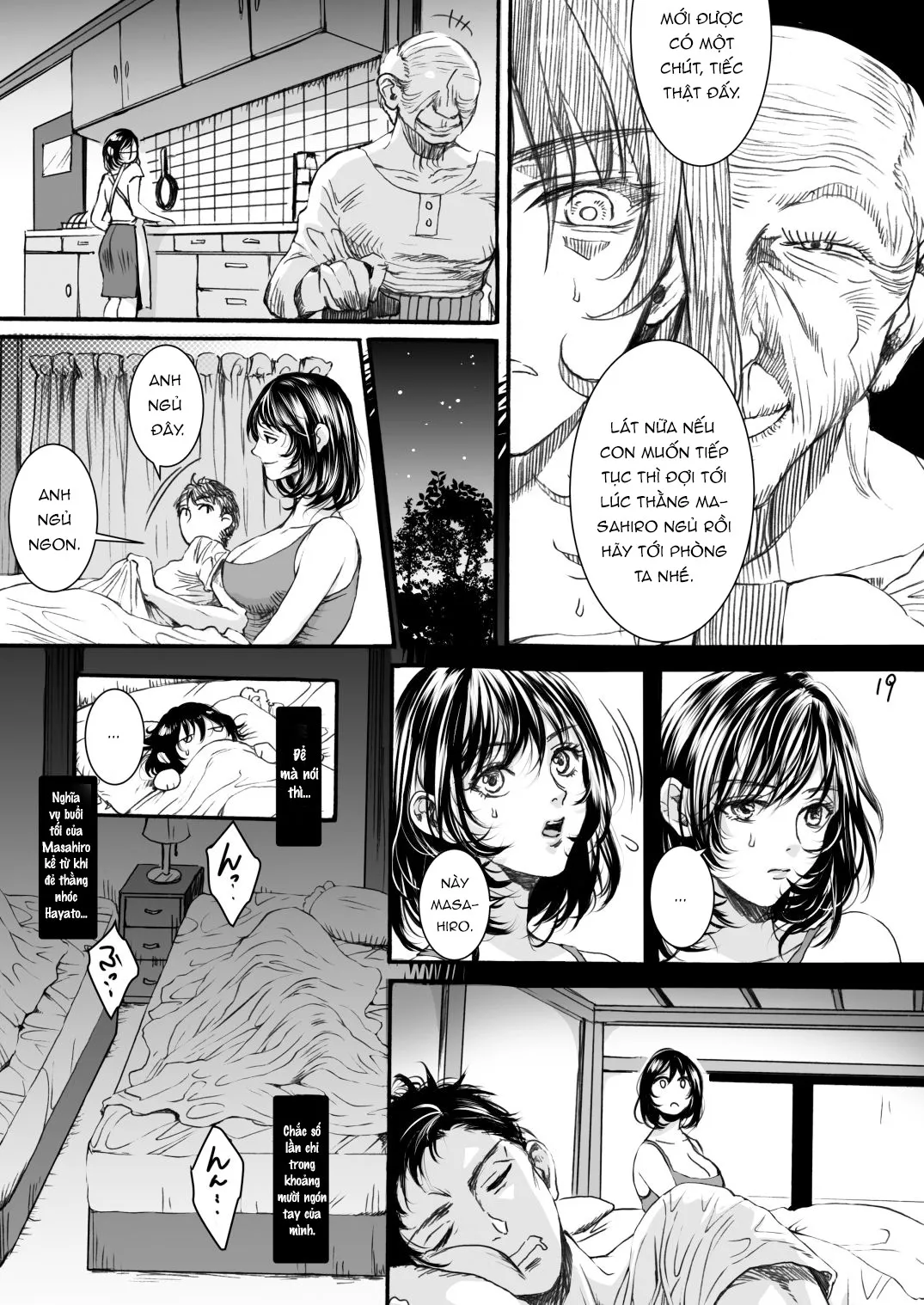 HentaiVN.net - Ảnh 19 - Bố chồng [Rourennhei] - Chap 1