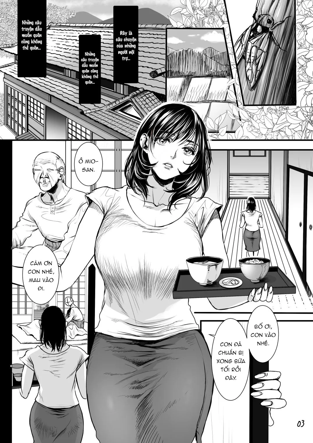 HentaiVN.net - Ảnh 3 - Bố chồng [Rourennhei] - Chap 1