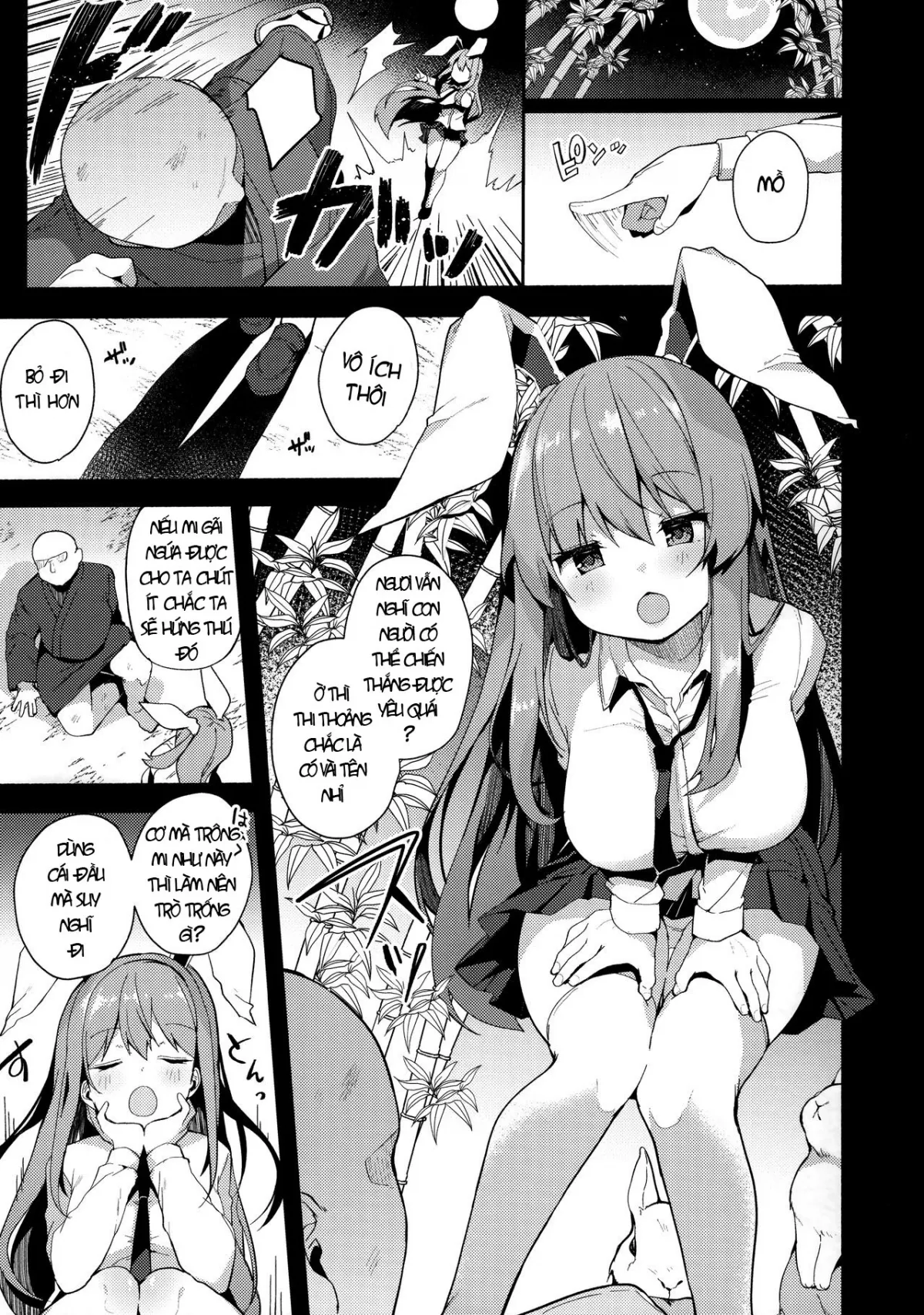 HentaiVN.net - Ảnh 4 - Huấn luyện Udongein trong cơn thôi miên (Touhou Project) [(例大祭16) [Chocolate Synapse (椎架ゆの)] 調教催眠優曇華院 (東方Project)] - Oneshot