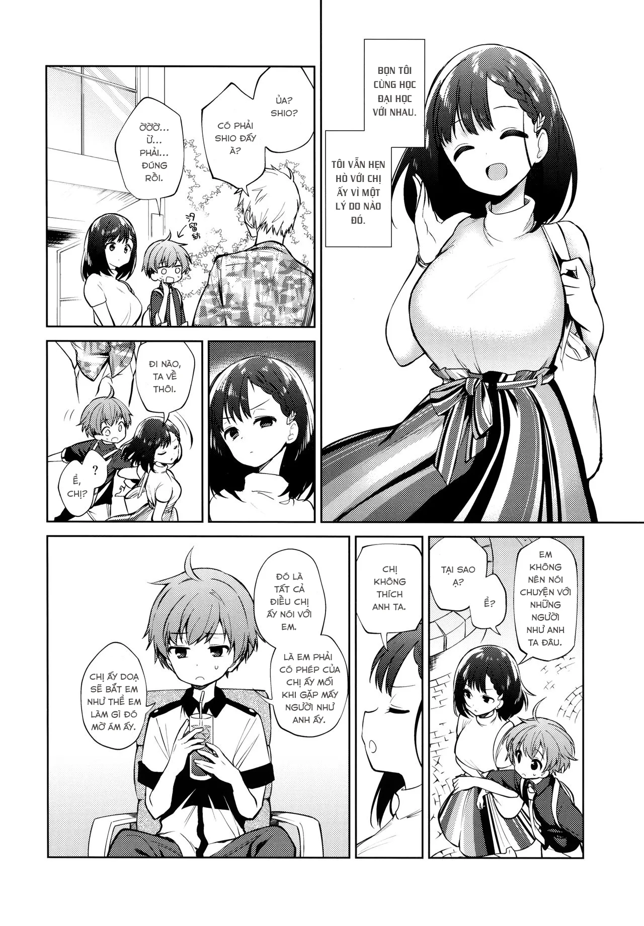 HentaiVN.net - Ảnh 25 - Loạn luân trước mặt bạn trai [Warui Hito] - Oneshot