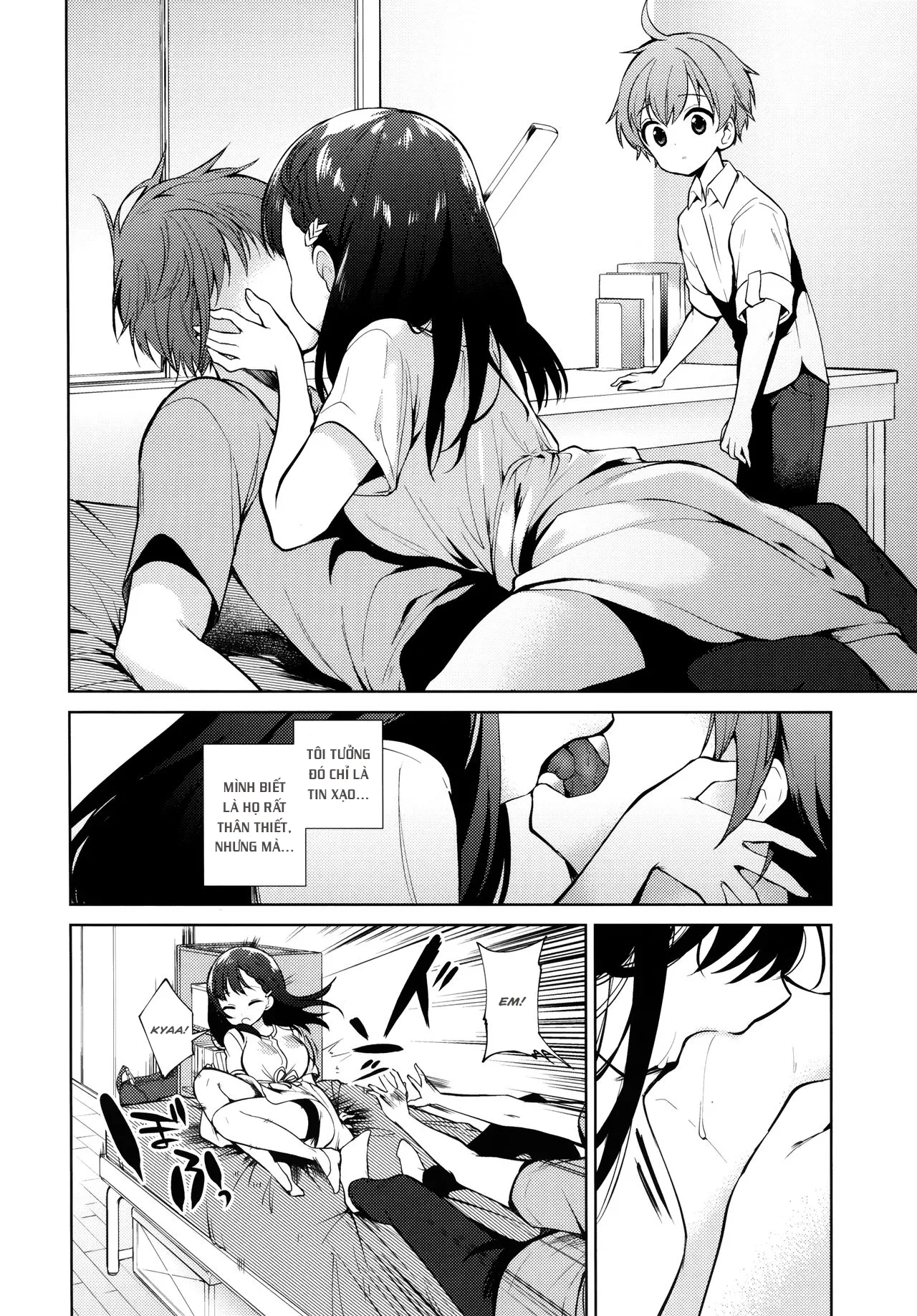 HentaiVN.net - Ảnh 9 - Loạn luân trước mặt bạn trai [Warui Hito] - Oneshot