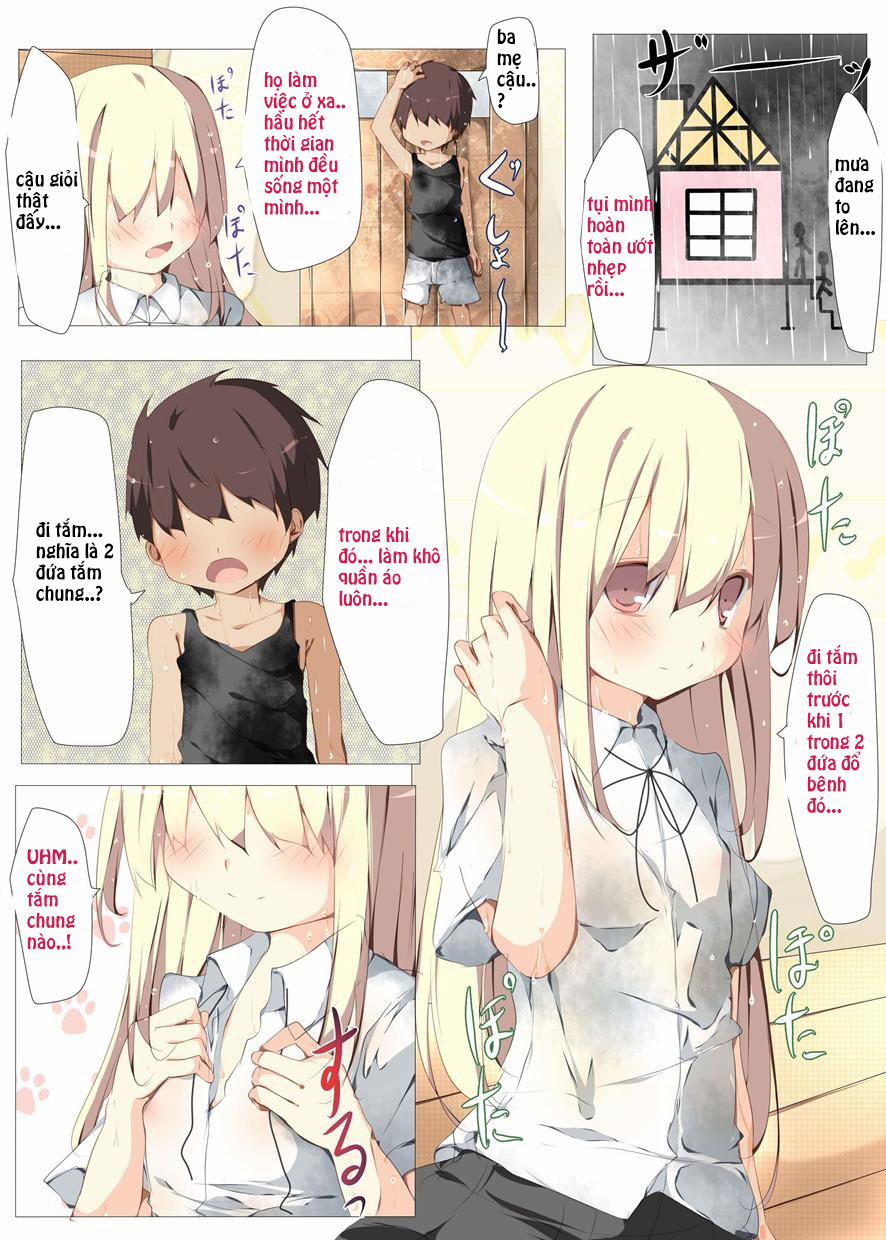 HentaiVN.net - Ảnh 26 - Ta Thuộc Về Nhau [Erohon no Kawari ni Classmate no Shota Chinpo o Nuite Ageru Hon] - Oneshot