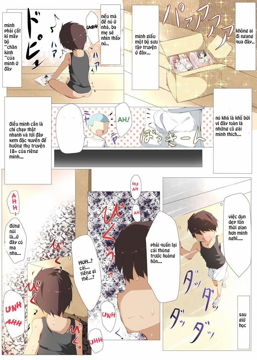 HentaiVN.net - Ảnh 4 - Ta Thuộc Về Nhau [Erohon no Kawari ni Classmate no Shota Chinpo o Nuite Ageru Hon] - Oneshot