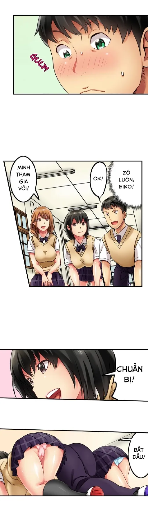 HentaiVN.net - Ảnh 5 - Thánh ngã Ryohei [Zōkin-gake de me no mae no pantsu ni mura~tsu… sonomama sōnyū re chaimashita; 雑巾がけで目の前のパンツにムラッ…そのまま挿入れちゃいました｡;Seeing Her Panties Lets Me Stick In] - Chap 1 cute :3
