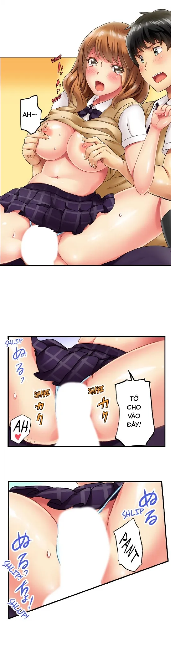 HentaiVN.net - Ảnh 12 - Thánh ngã Ryohei [Zōkin-gake de me no mae no pantsu ni mura~tsu… sonomama sōnyū re chaimashita; 雑巾がけで目の前のパンツにムラッ…そのまま挿入れちゃいました｡;Seeing Her Panties Lets Me Stick In] - Chap 2 cute :3