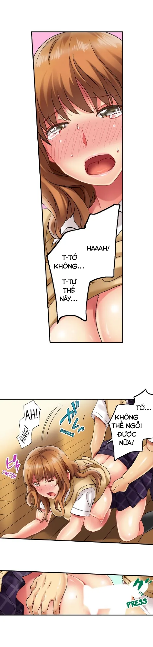 HentaiVN.net - Ảnh 14 - Thánh ngã Ryohei [Zōkin-gake de me no mae no pantsu ni mura~tsu… sonomama sōnyū re chaimashita; 雑巾がけで目の前のパンツにムラッ…そのまま挿入れちゃいました｡;Seeing Her Panties Lets Me Stick In] - Chap 2 cute :3