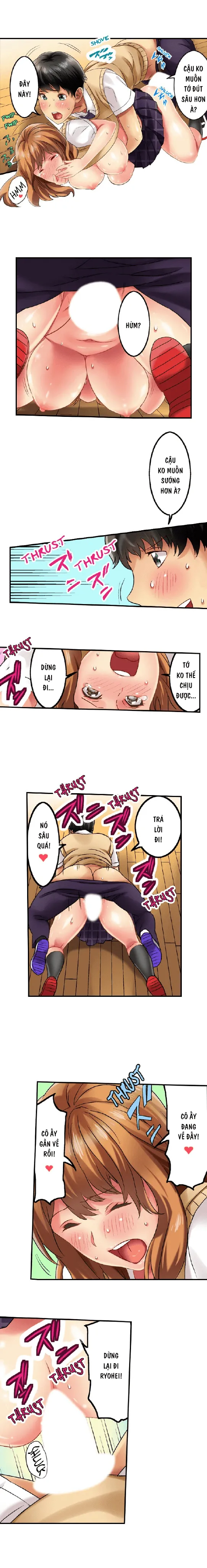 HentaiVN.net - Ảnh 4 - Thánh ngã Ryohei [Zōkin-gake de me no mae no pantsu ni mura~tsu… sonomama sōnyū re chaimashita; 雑巾がけで目の前のパンツにムラッ…そのまま挿入れちゃいました｡;Seeing Her Panties Lets Me Stick In] - Chap 3